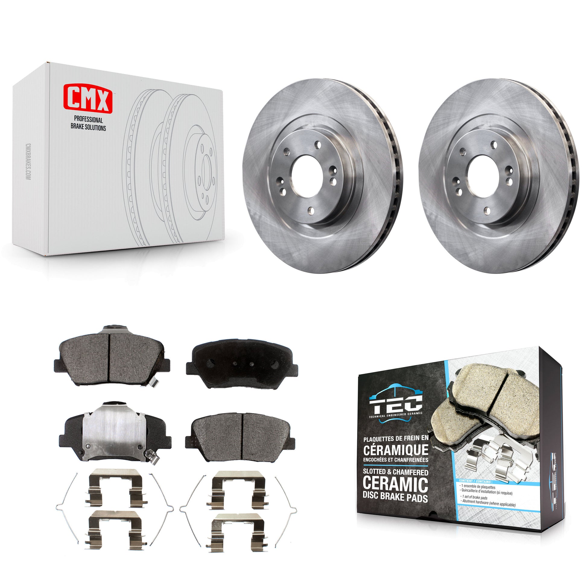 Transit Auto K8T-100656 Disc Brake Kit for 2016-2020 Hyundai Santa Fe Sport, Kia Sorento - Front product image