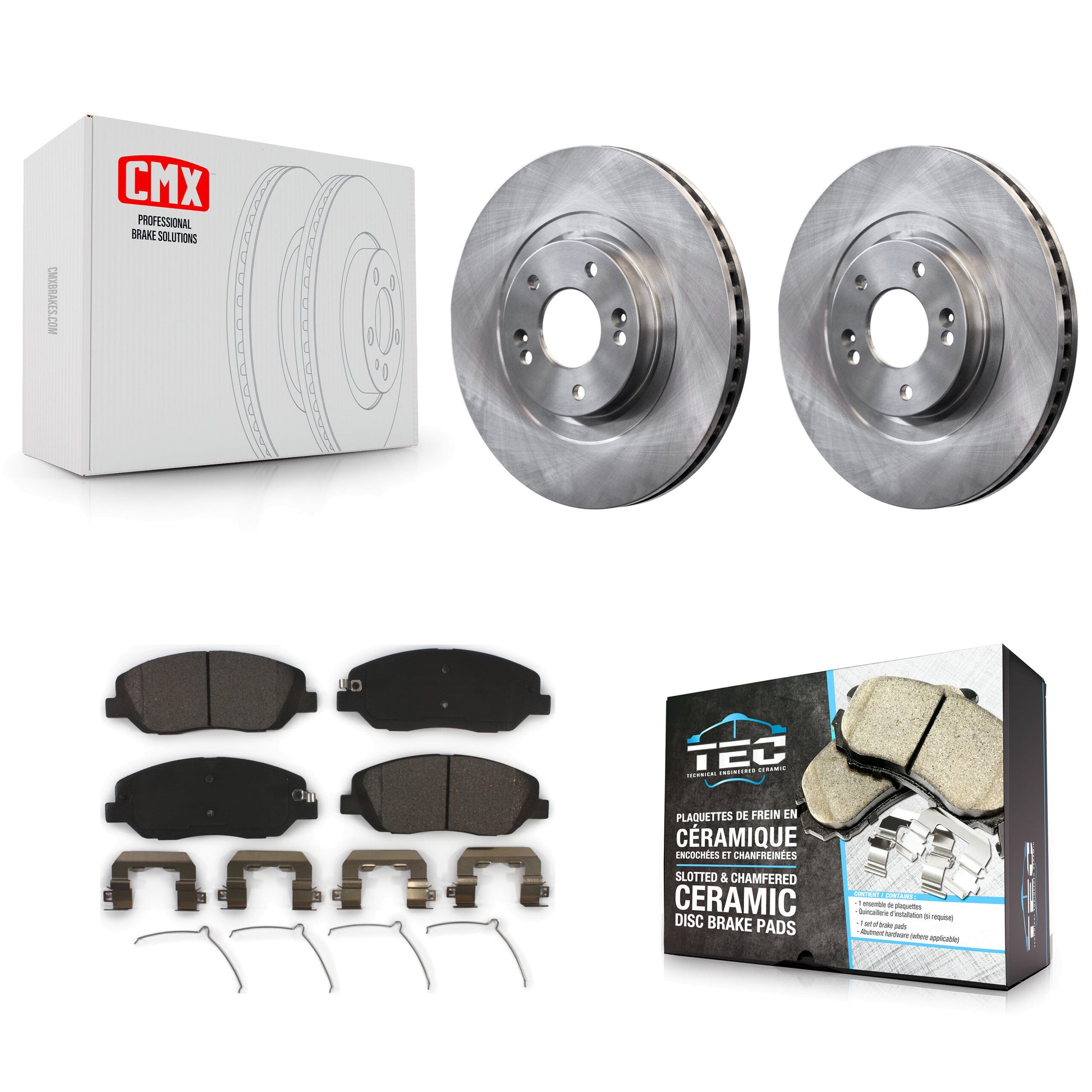 Transit Auto K8T-100657 Disc Brake Kit for 2017-2019 Hyundai Santa Fe, Hyundai Santa Fe XL - Front product image