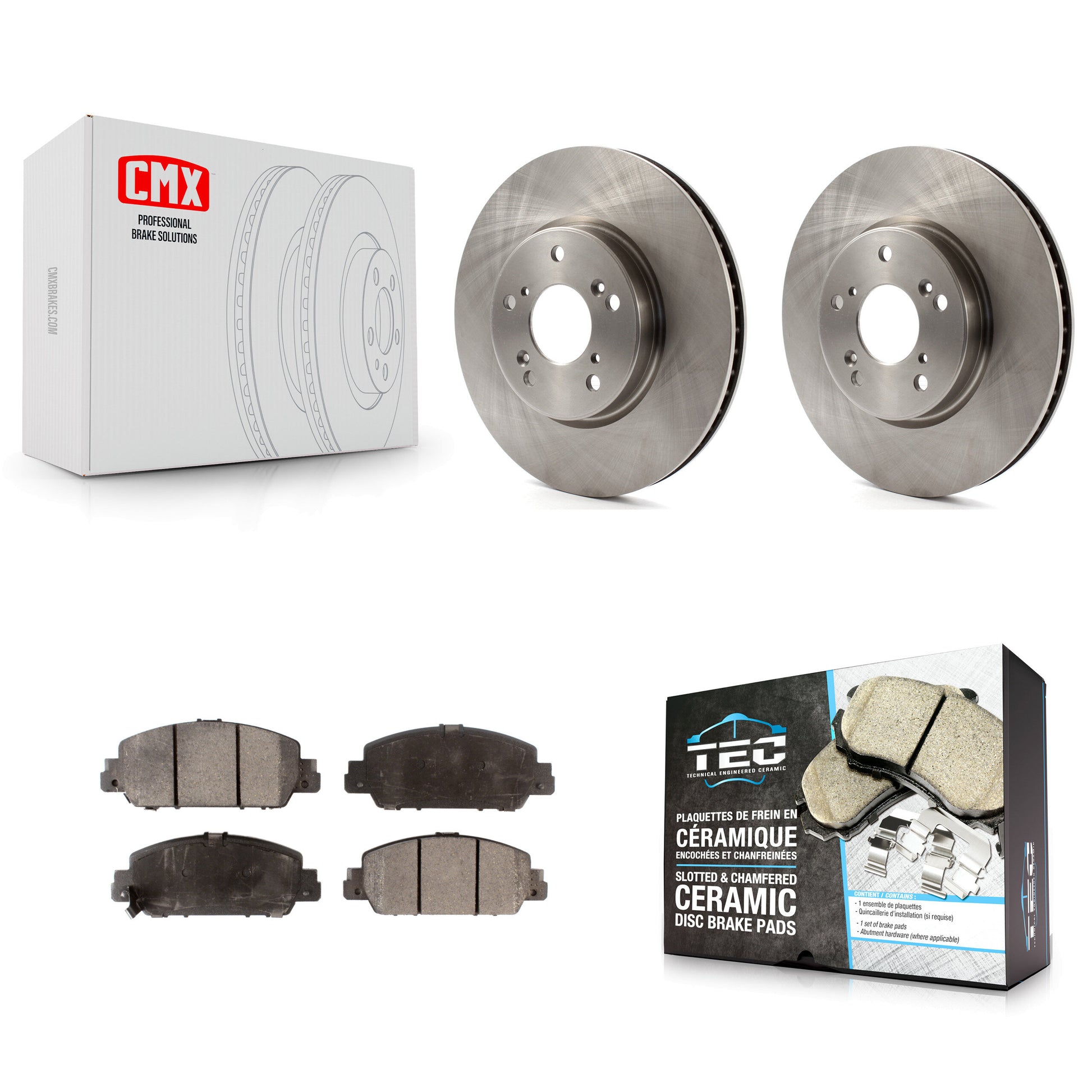 Transit Auto K8T-100661 Disc Brake Kit for 2013-2024 Honda Accord - Front product image
