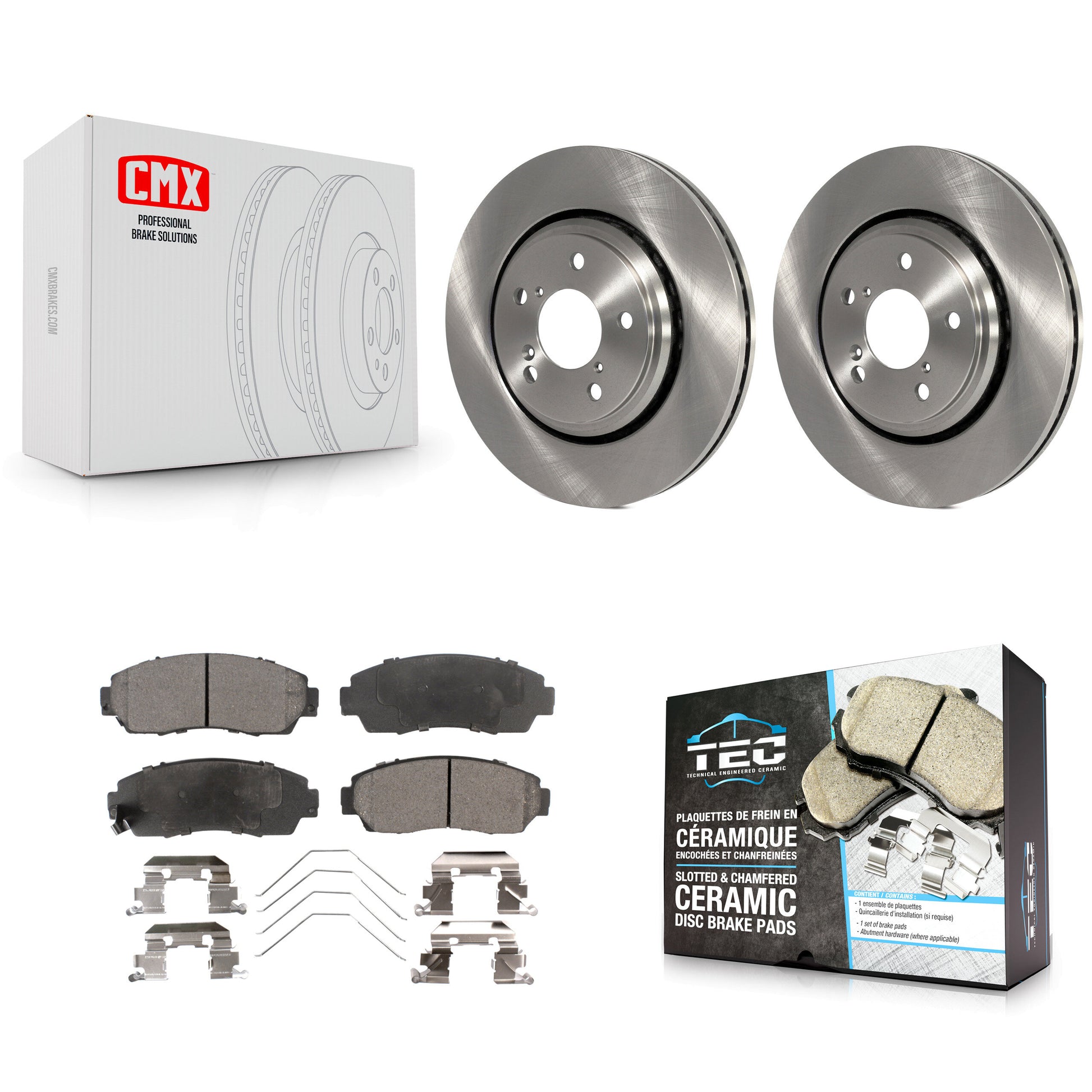 Transit Auto K8T-100665 Disc Brake Kit for 2015-2024 Honda Passport, Honda Odyssey - Front product image