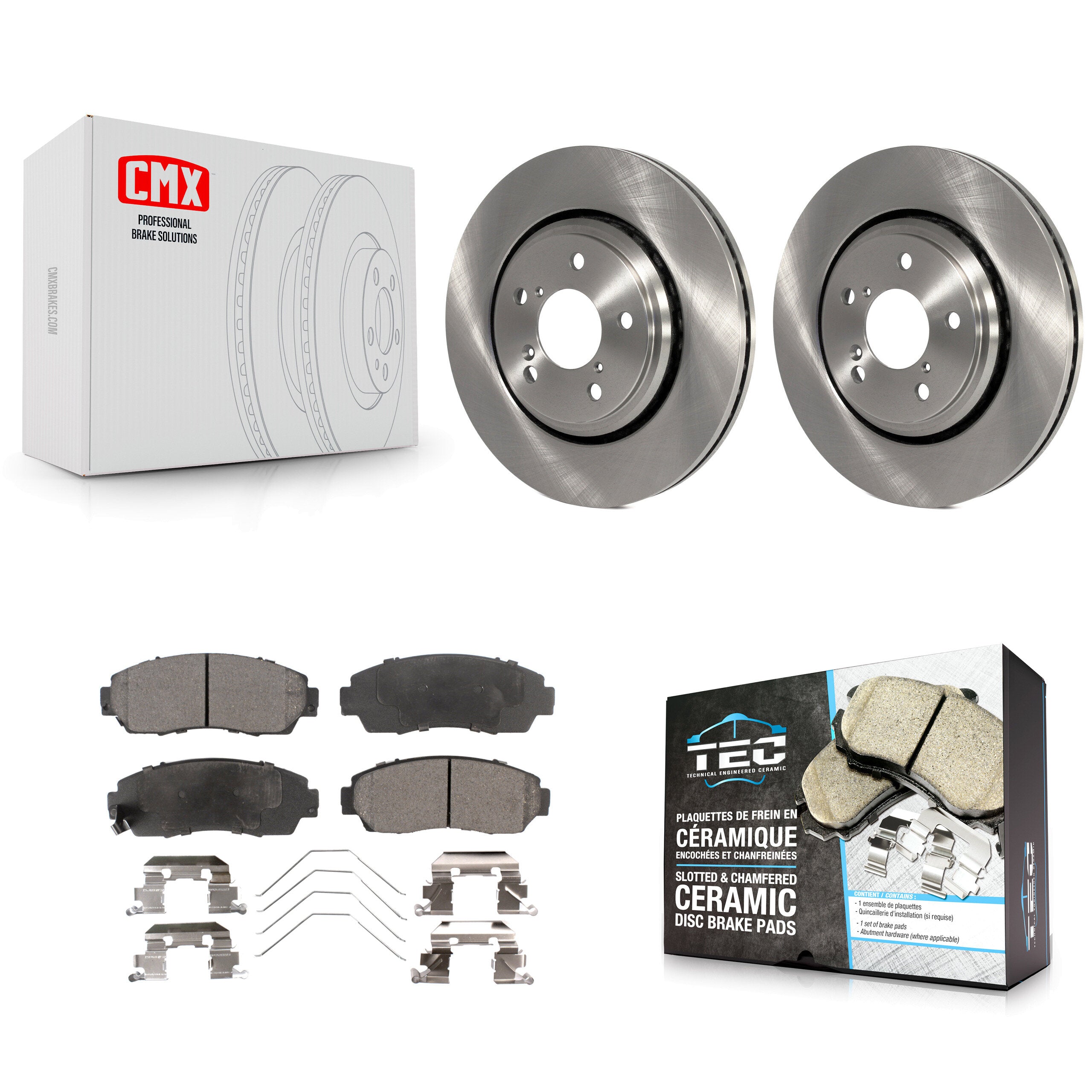 Transit Auto K8T-100665 Disc Brake Kit for 2015-2024 Honda Passport, Honda Odyssey - Front product image
