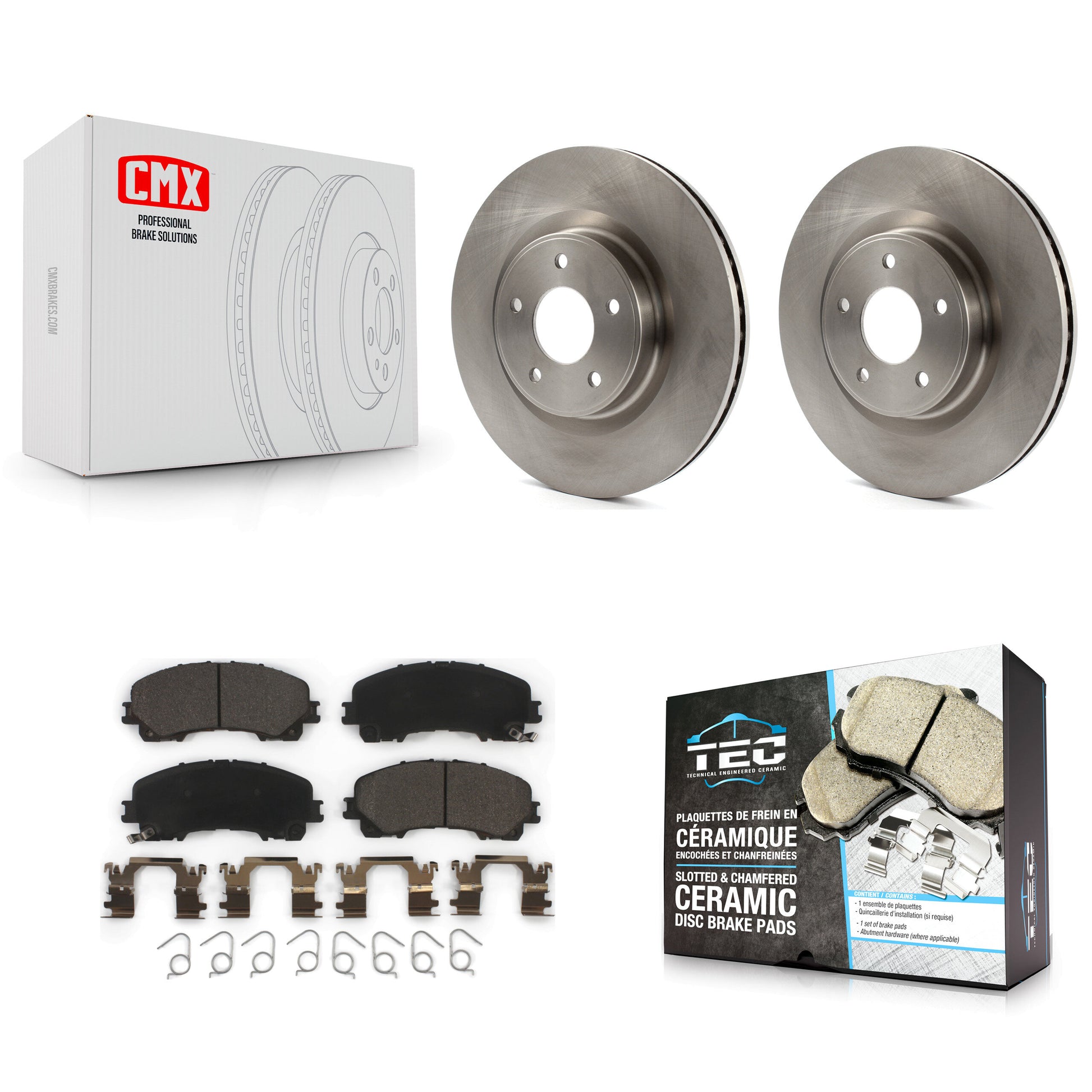 Transit Auto K8T-100668 Disc Brake Kit for 2014-2024 INFINITI Q60, INFINITI QX50, INFINITI Q50 - Front product image