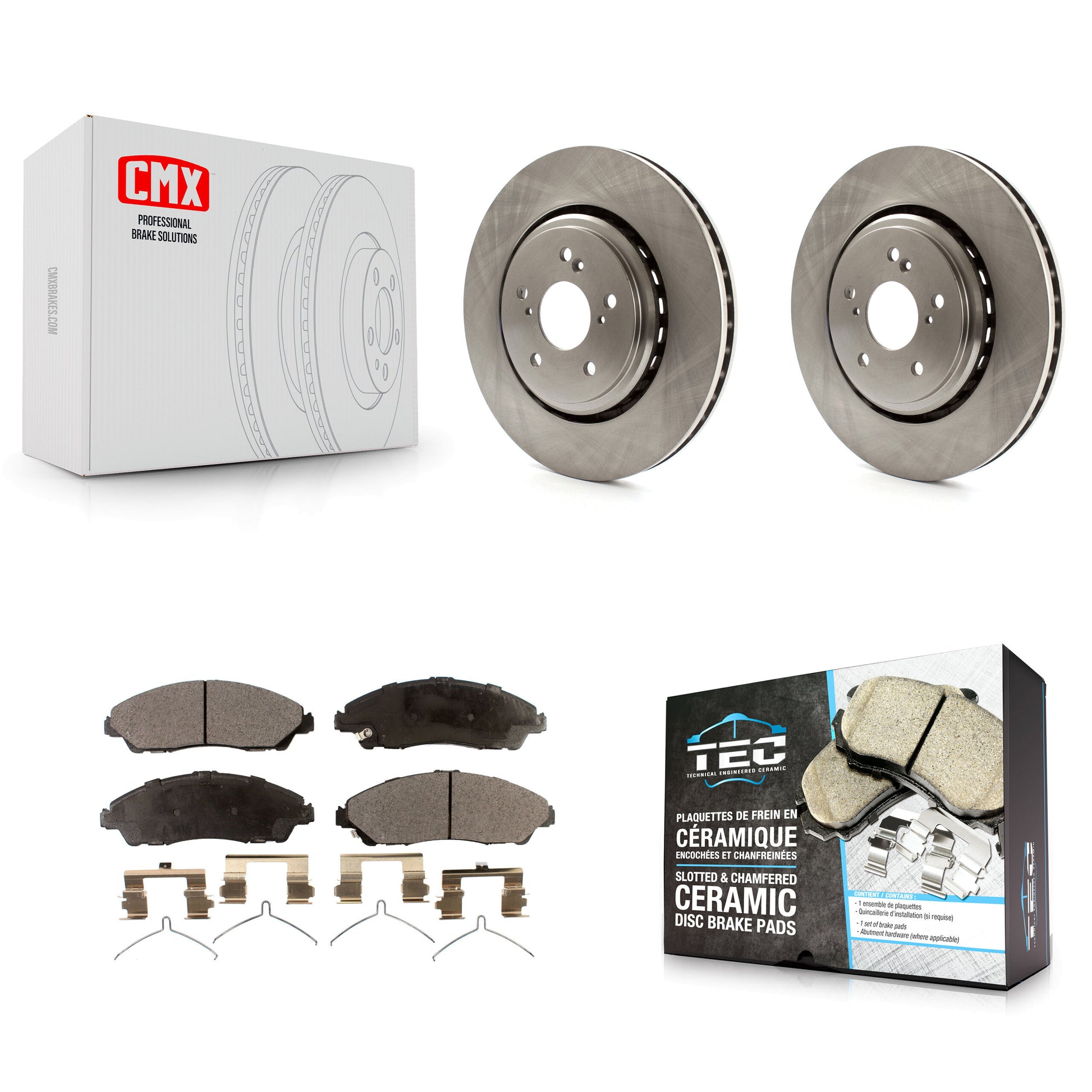 Transit Auto K8T-100670 Disc Brake Kit for 2014-2016 Acura MDX - Front product image