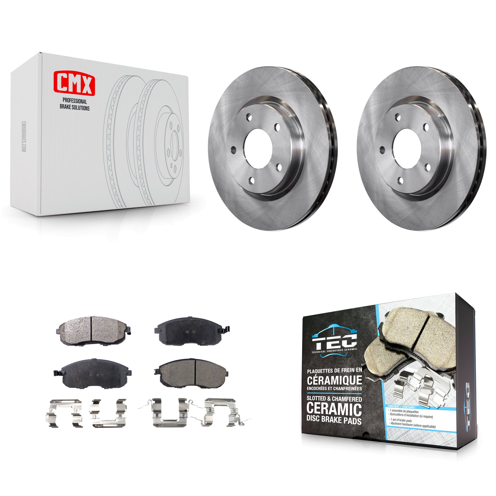 Transit Auto K8T-100676 Disc Brake Kit for 2013-2019 Nissan Sentra - Front product image