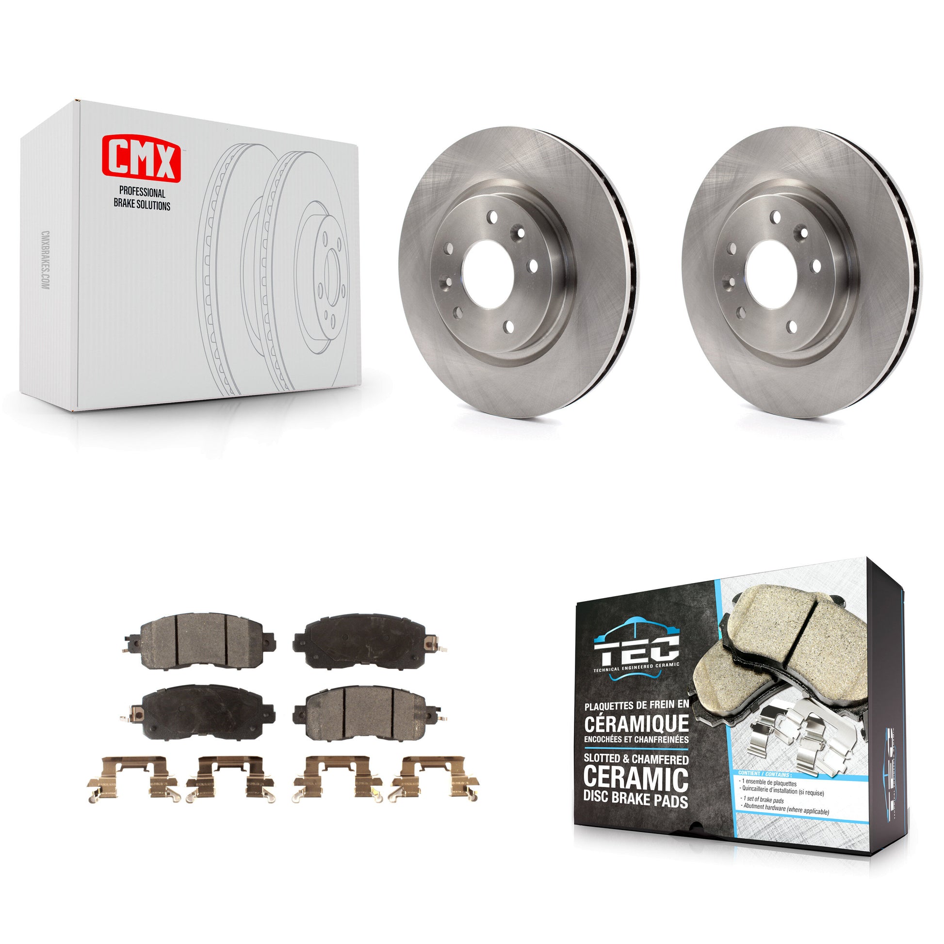 Transit Auto K8T-100681 Disc Brake Kit for 2014-2017 Nissan LEAF - Front product image