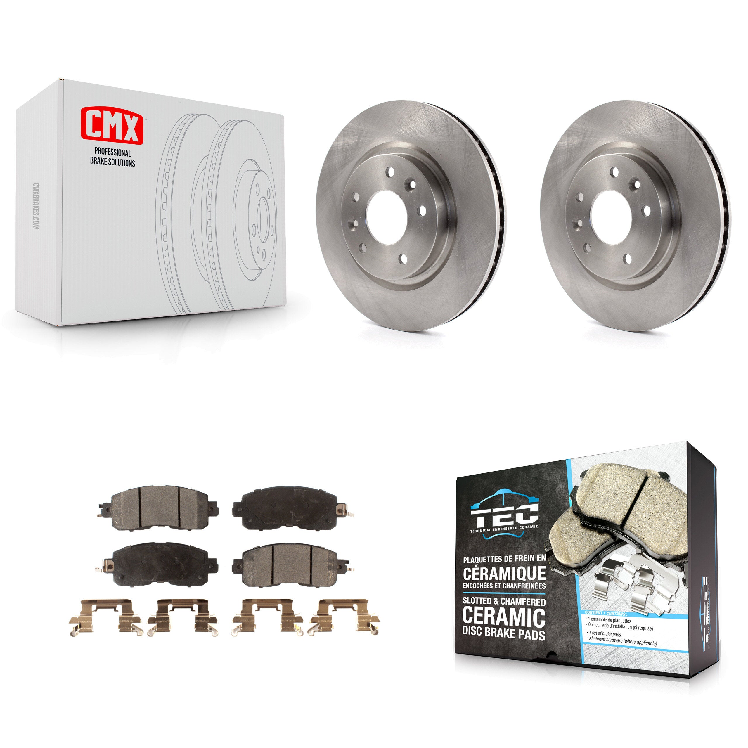 Transit Auto K8T-100681 Disc Brake Kit for 2014-2017 Nissan LEAF - Front product image