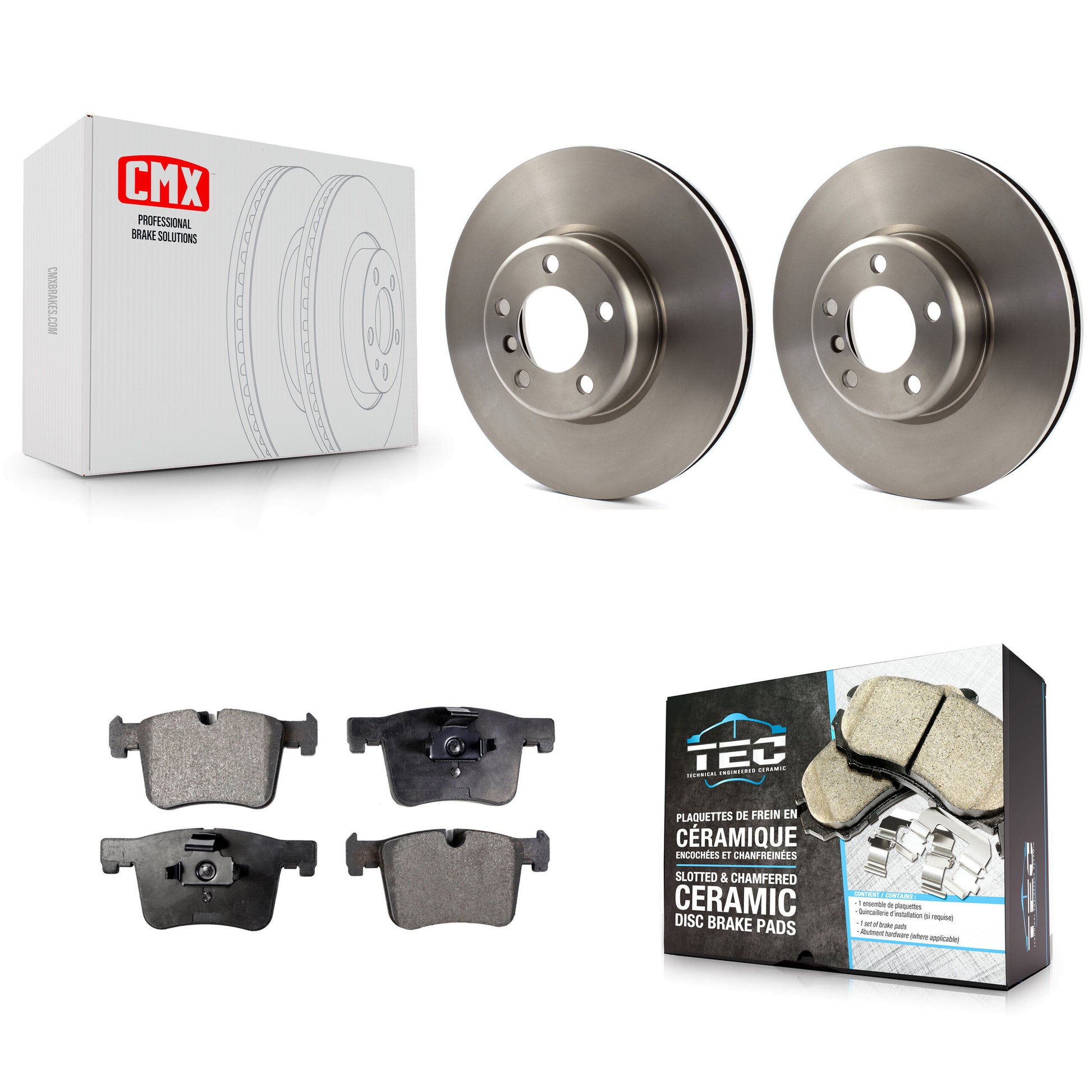 Transit Auto K8T-100701 Disc Brake Kit for 2013-2015 BMW 335i, BMW 335i GT xDrive, BMW 335i xDrive - Front product image