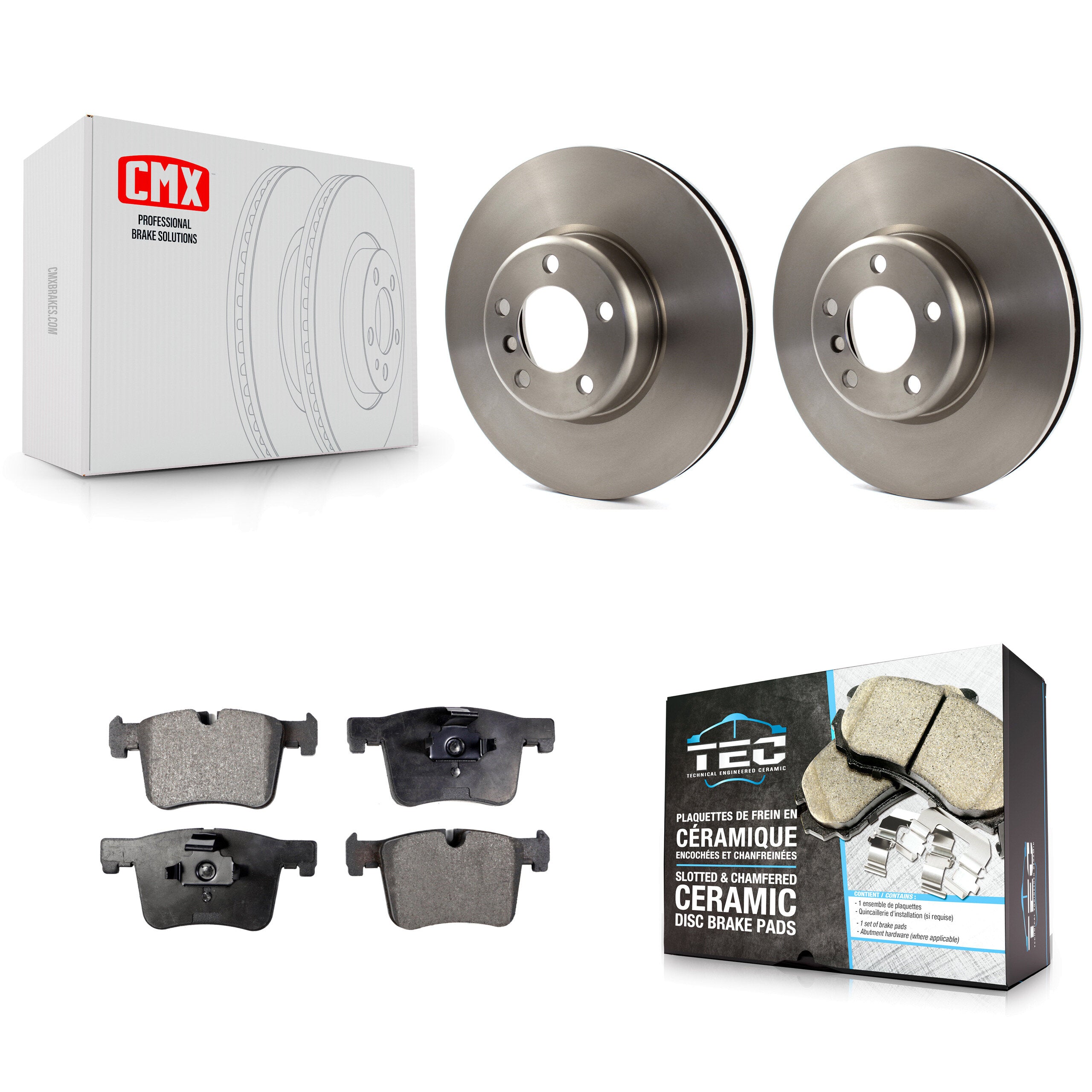 Transit Auto K8T-100701 Disc Brake Kit for 2013-2015 BMW 335i, BMW 335i GT xDrive, BMW 335i xDrive - Front product image