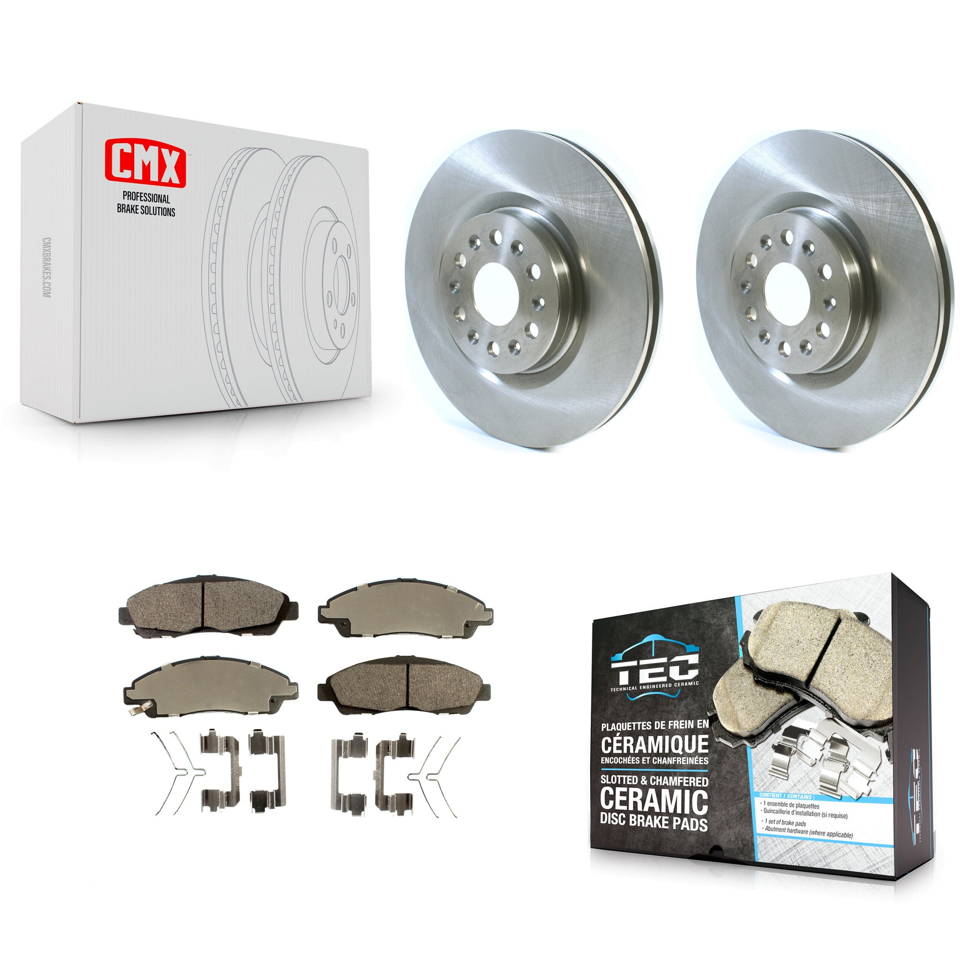 Transit Auto K8T-100703 Disc Brake Kit for 2017-2020 Cadillac XT6, Buick Enclave, Cadillac XT5 - Front product image