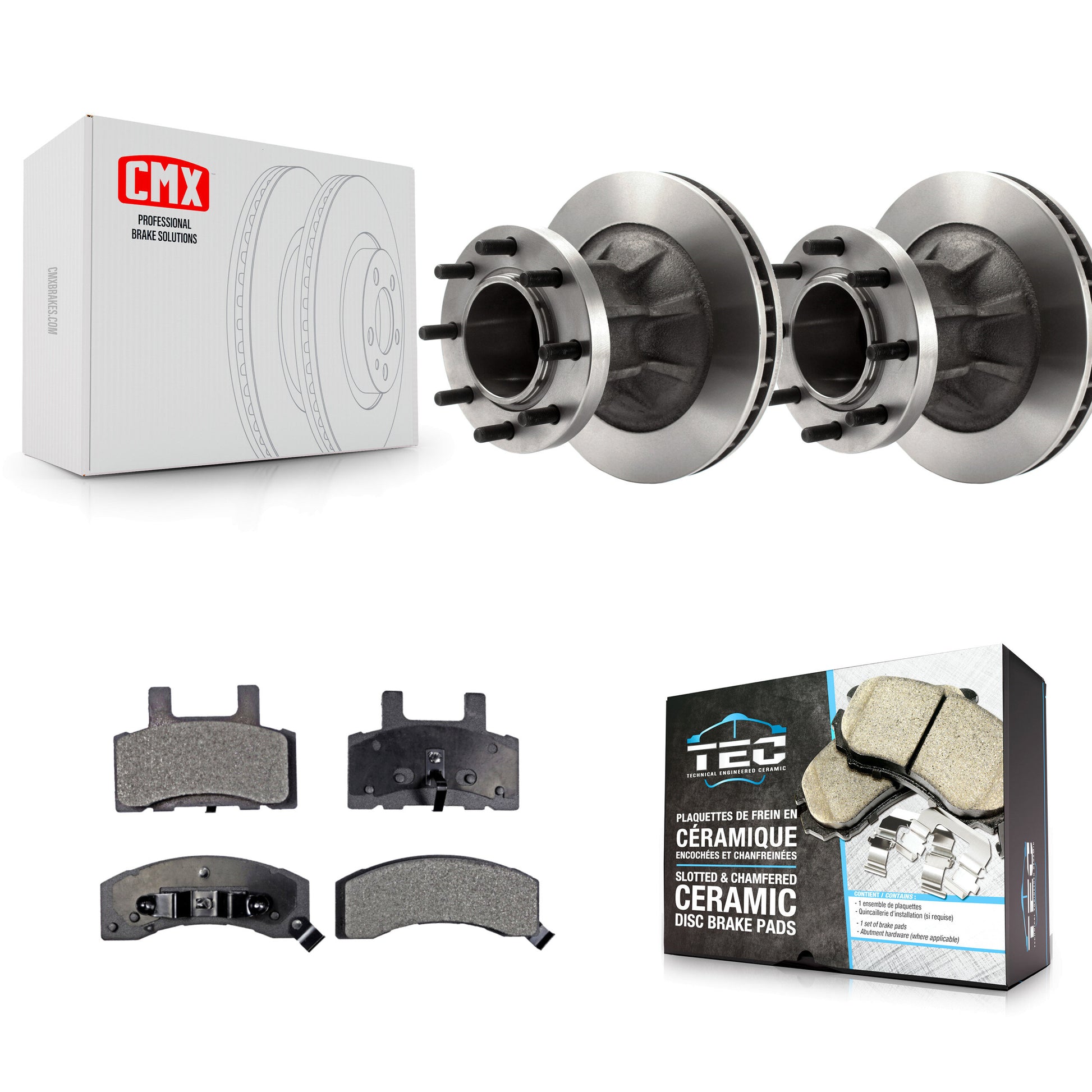 Transit Auto K8T-100712 Disc Brake Kit for 1995-2002 Chevrolet C3500, Chevrolet Express 3500, GMC G3500 & more - Front product image
