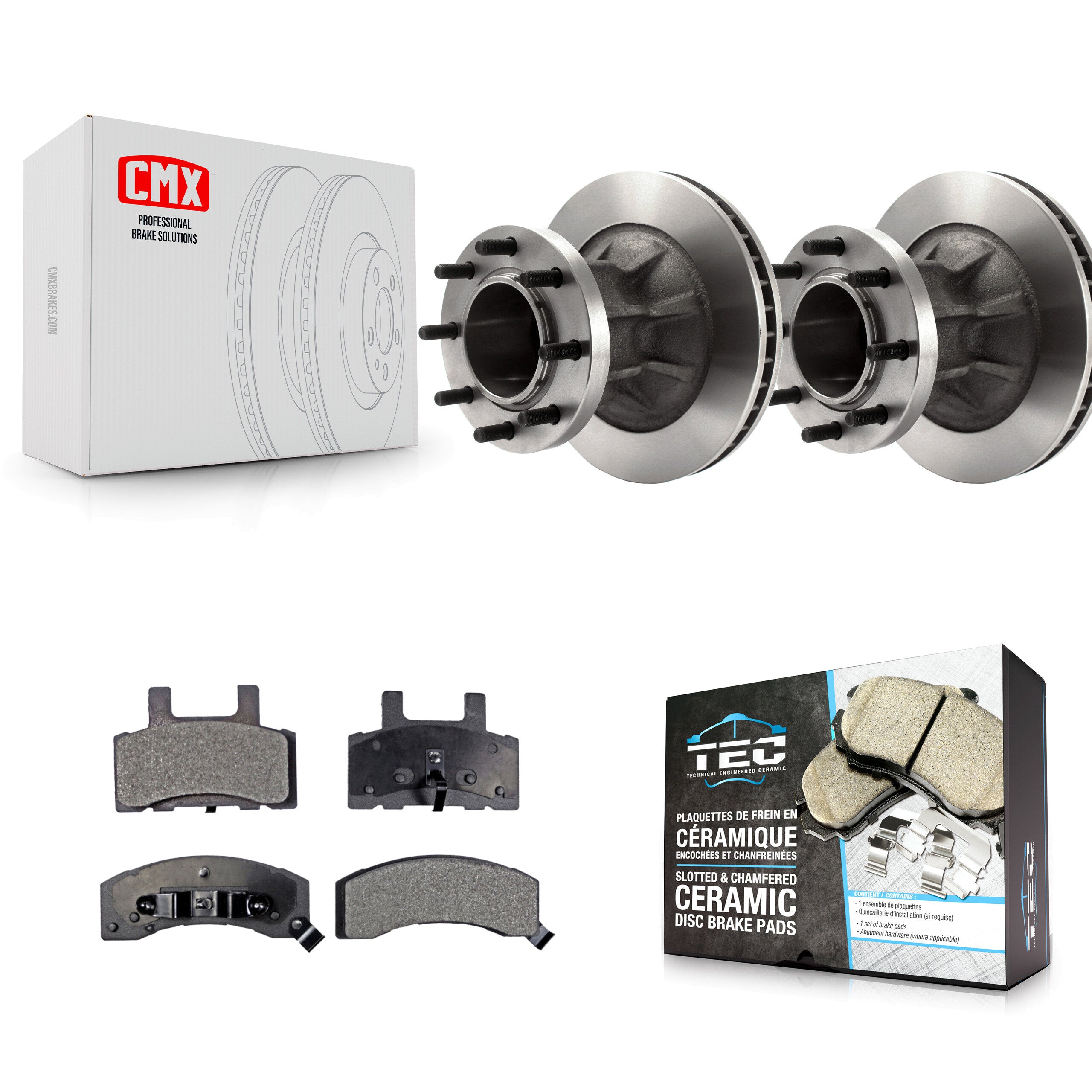 Transit Auto K8T-100712 Disc Brake Kit for 1995-2002 Chevrolet C3500, Chevrolet Express 3500, GMC G3500 & more - Front product image