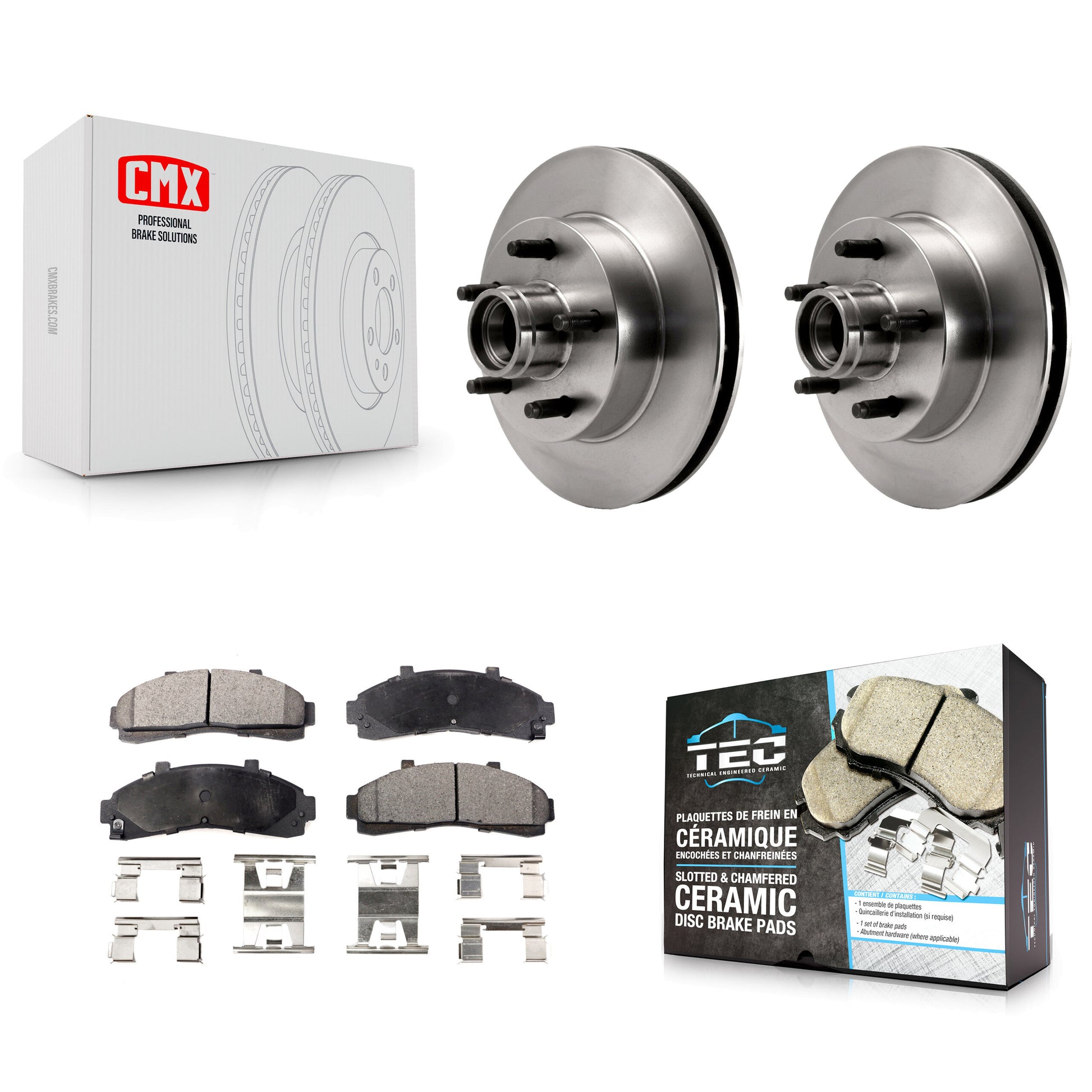 Transit Auto K8T-100727 Disc Brake Kit for 1995-2001 Mazda B2500, Mazda B3000, Ford Ranger & more - Front product image