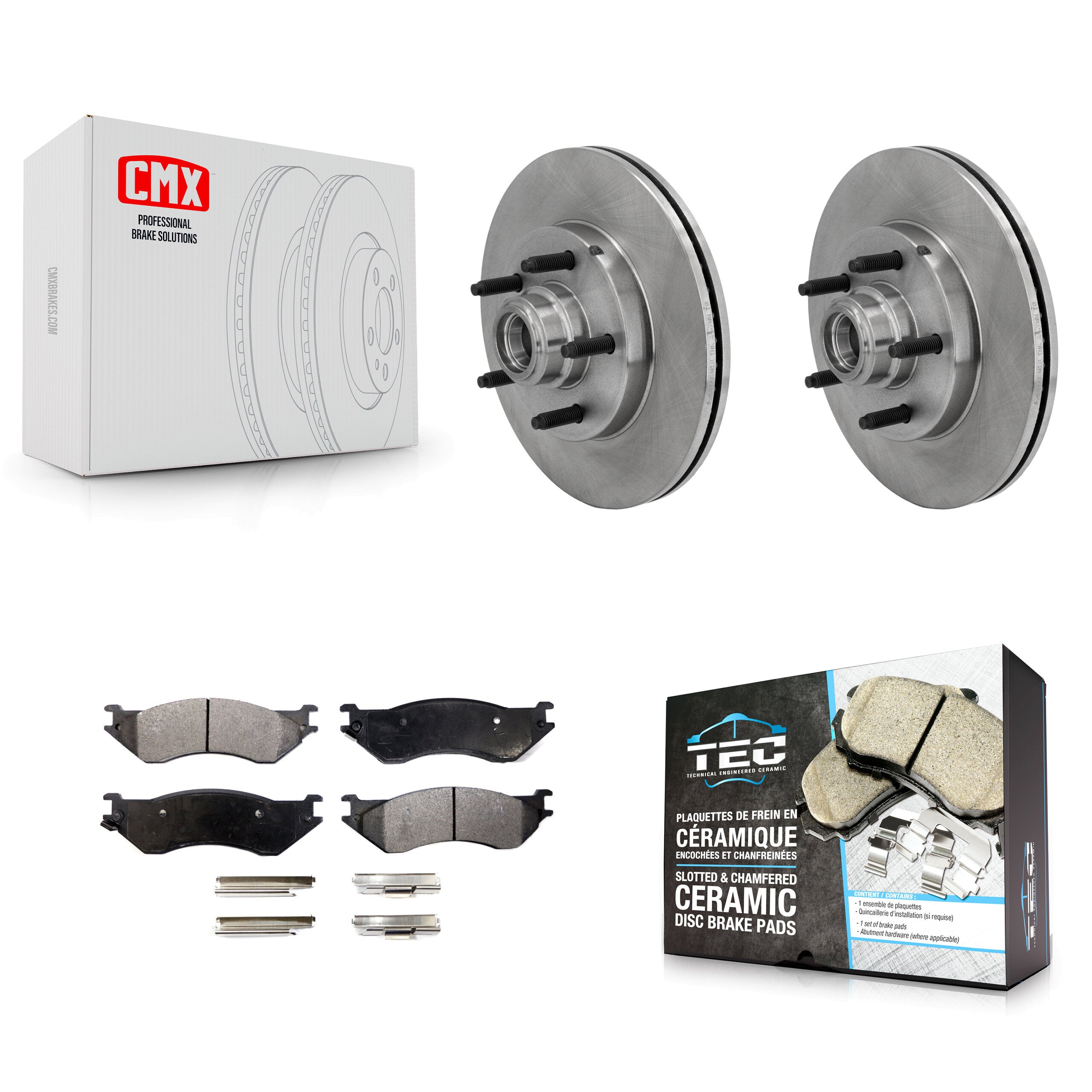 Transit Auto K8T-100740 Disc Brake Kit for 1999-2004 Ford F-150 Heritage, Ford F-150 - Front product image