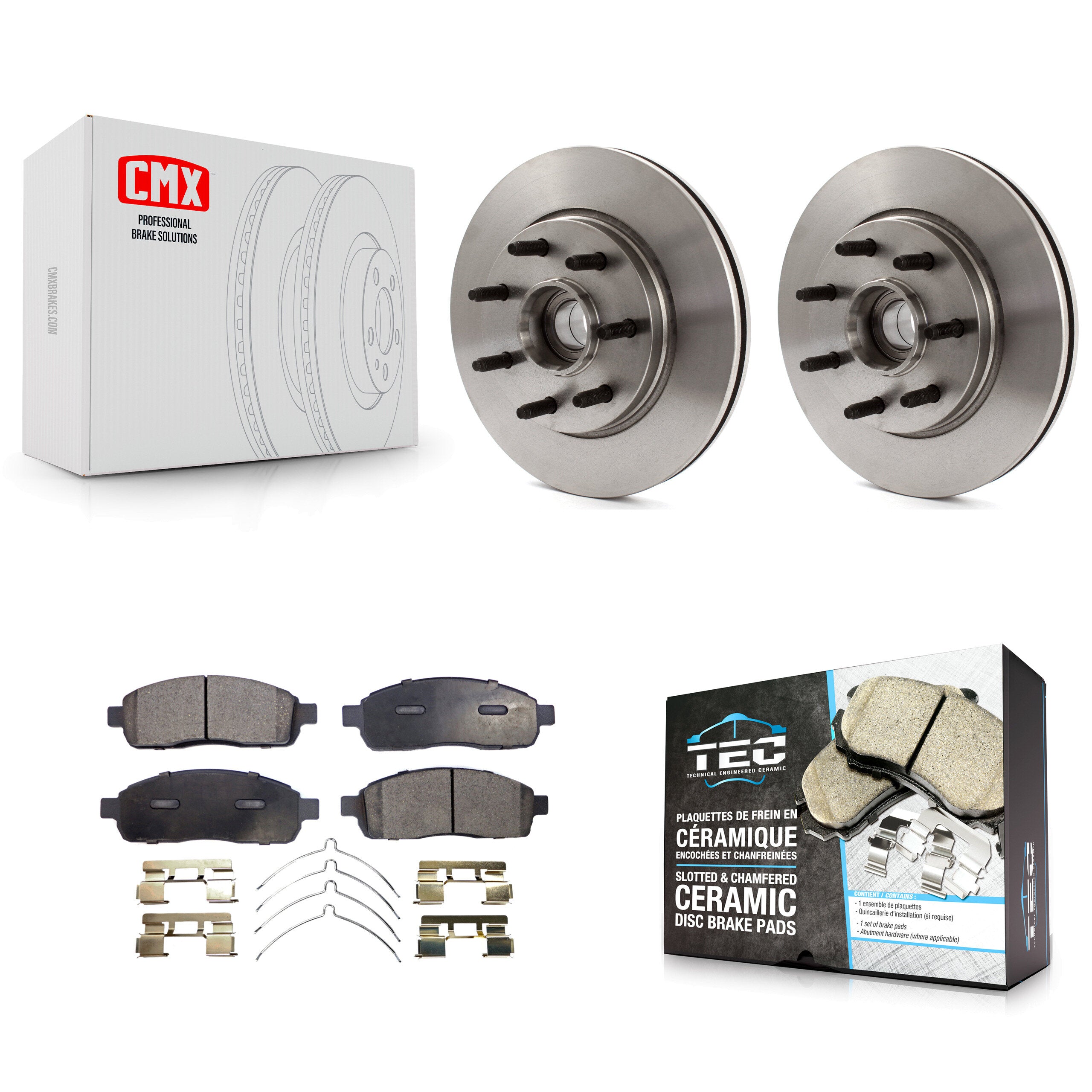 Transit Auto K8T-100743 Disc Brake Kit for 2004-2008 Lincoln Mark LT, Ford F-150 - Front product image