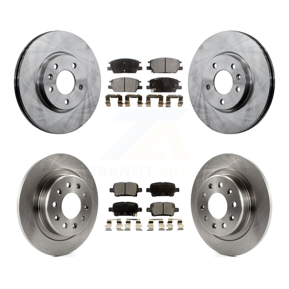 Transit Auto K8T-100878 Disc Brake Kit for 2016-2020 Chevrolet Equinox, GMC Terrain, Buick LaCrosse & more - Front and Rear product image