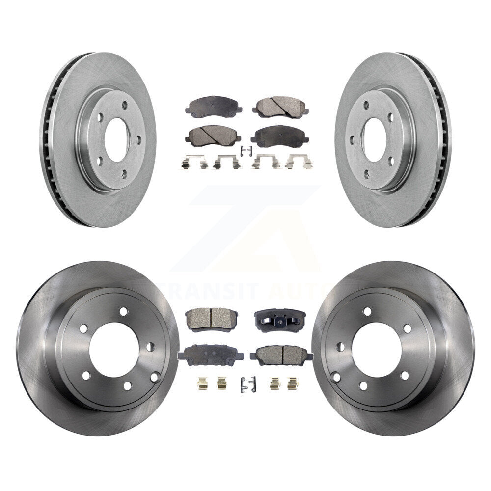 Transit Auto K8T-101037 Disc Brake Kit for 2007-2016 Mitsubishi Lancer, Dodge Caliber - Front and Rear product image