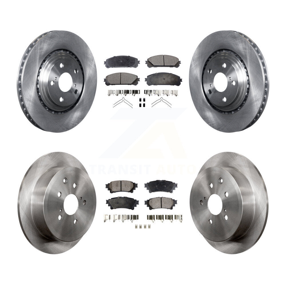 Transit Auto K8T-101449 Disc Brake Kit for 2010-2020 Toyota Highlander, Toyota Sienna, Lexus RX350 & more - Front and Rear product image