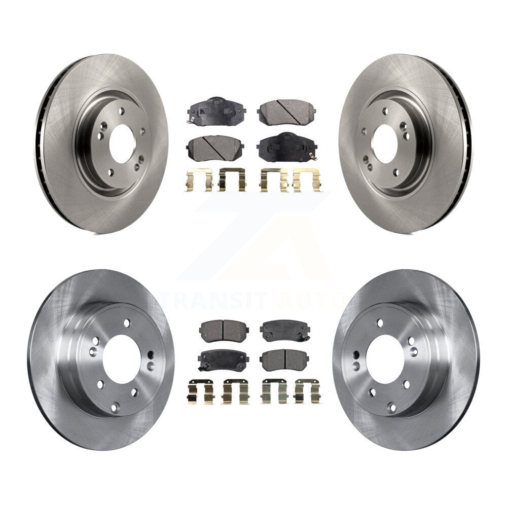 Transit Auto K8T-101532 Disc Brake Kit for 2014-2017 Hyundai Tucson, Kia Cadenza - Front and Rear product image