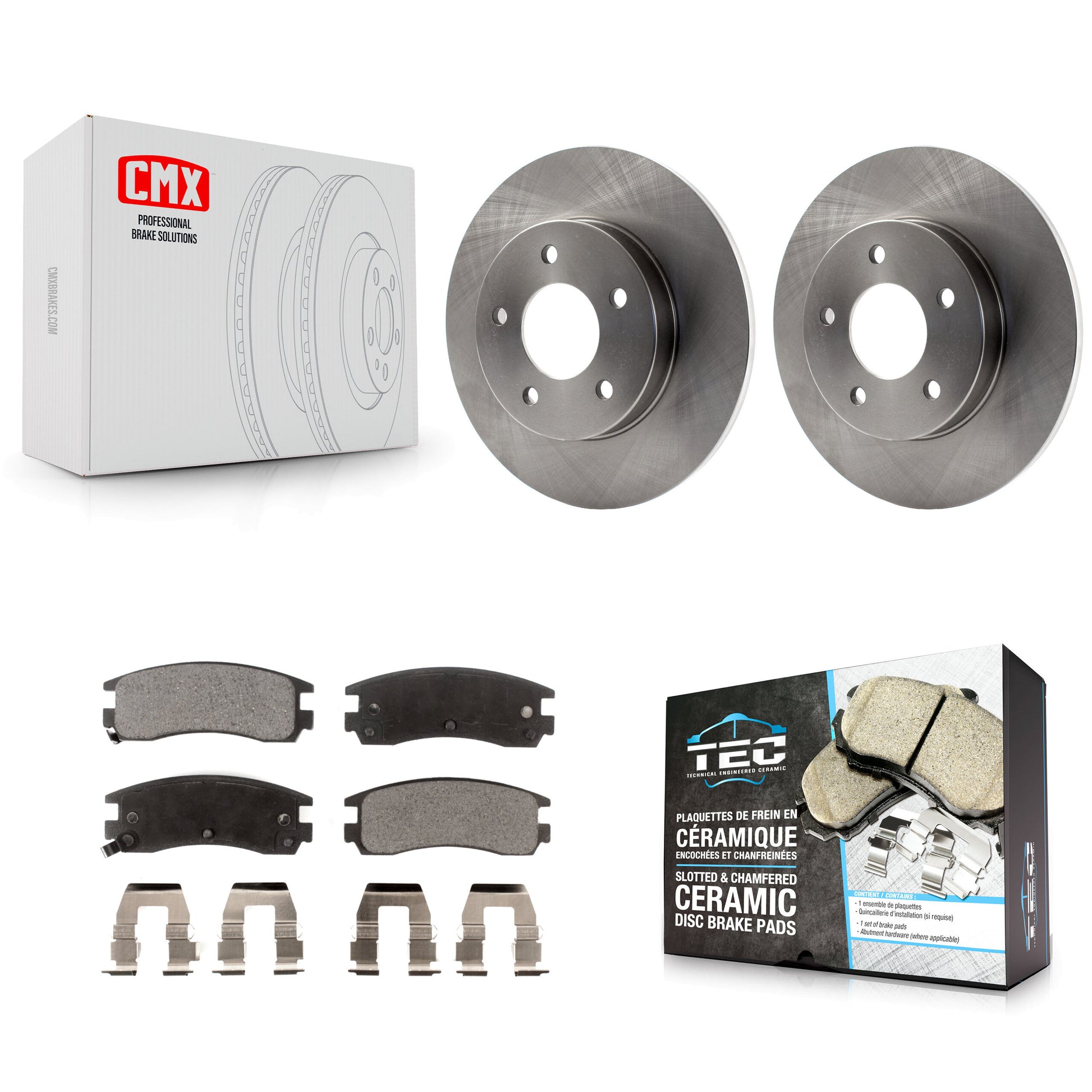 Transit Auto K8T-101621 Disc Brake Kit for 1992-2000 Buick Park Avenue, Cadillac DeVille, Buick Riviera & more - Rear product image