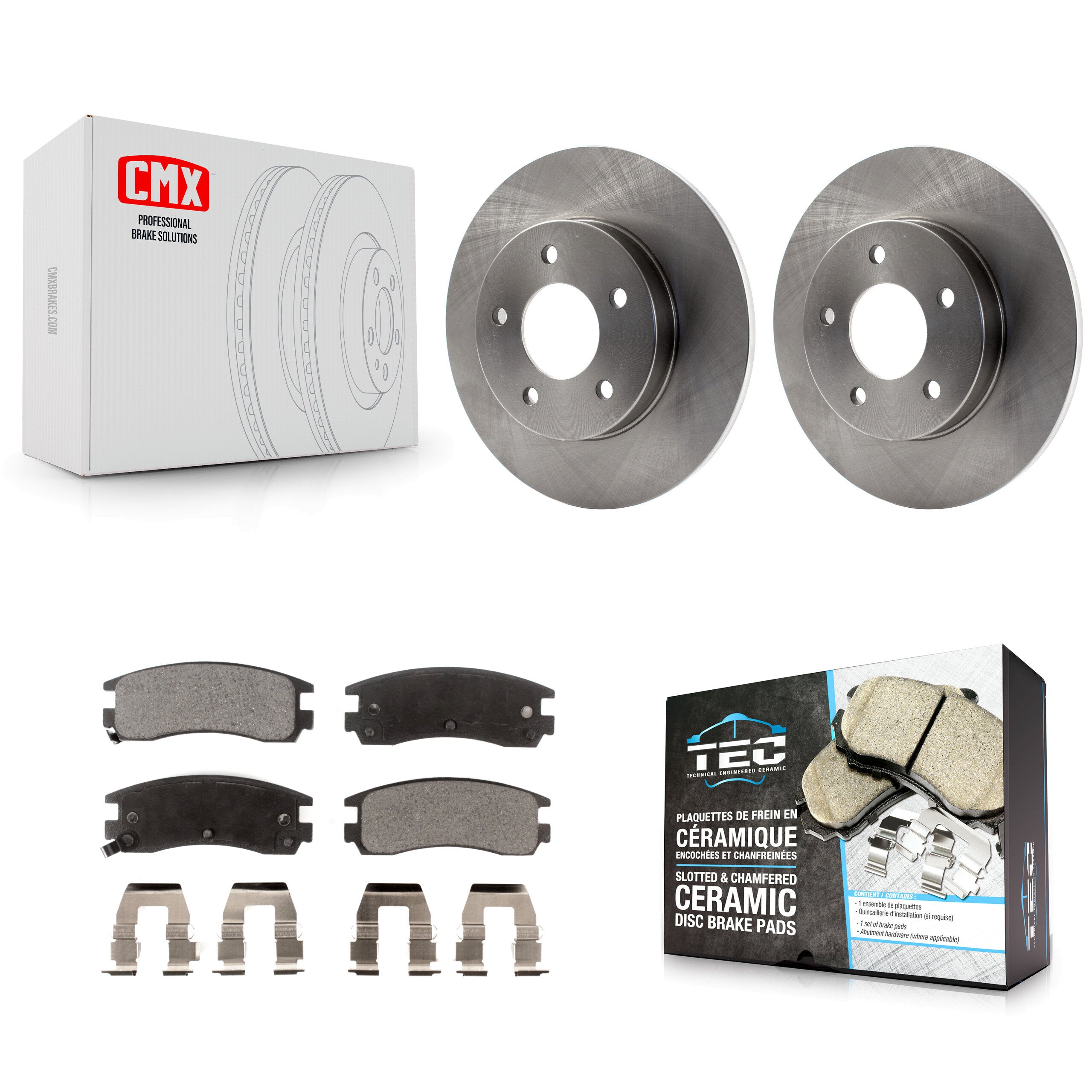 Transit Auto K8T-101621 Disc Brake Kit for 1992-2000 Buick Park Avenue, Cadillac DeVille, Buick Riviera & more - Rear product image