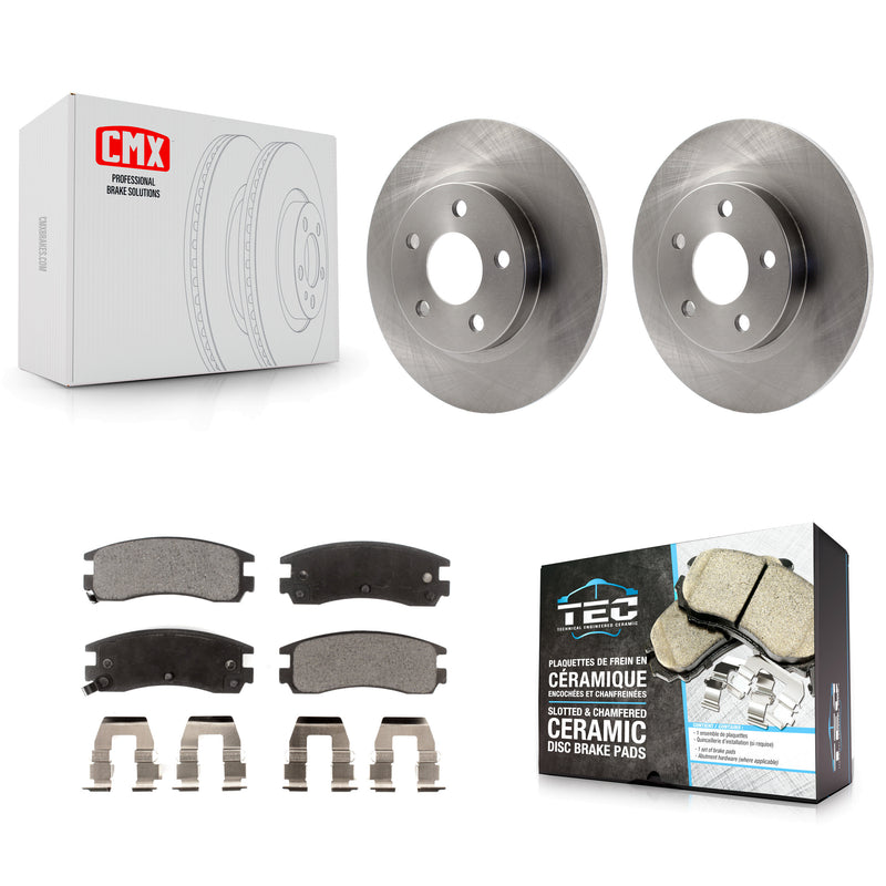 Transit Auto K8T-101623 Disc Brake Kit for 2000-2005 Pontiac Bonneville, Buick Park Avenue, Cadillac Seville & more - Rear product image