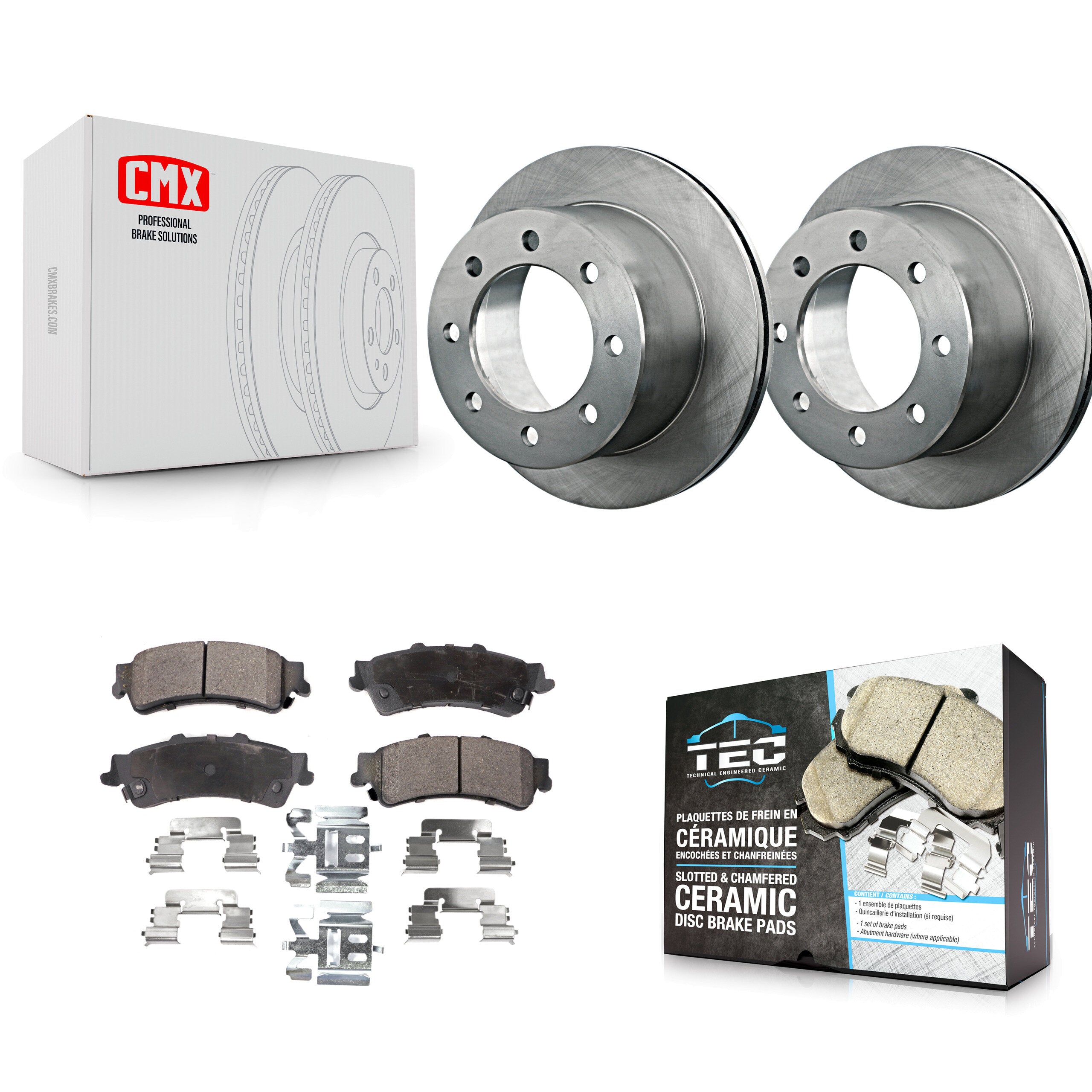Transit Auto K8T-101640 Disc Brake Kit for 2001 GMC Sierra 3500 - Rear product image