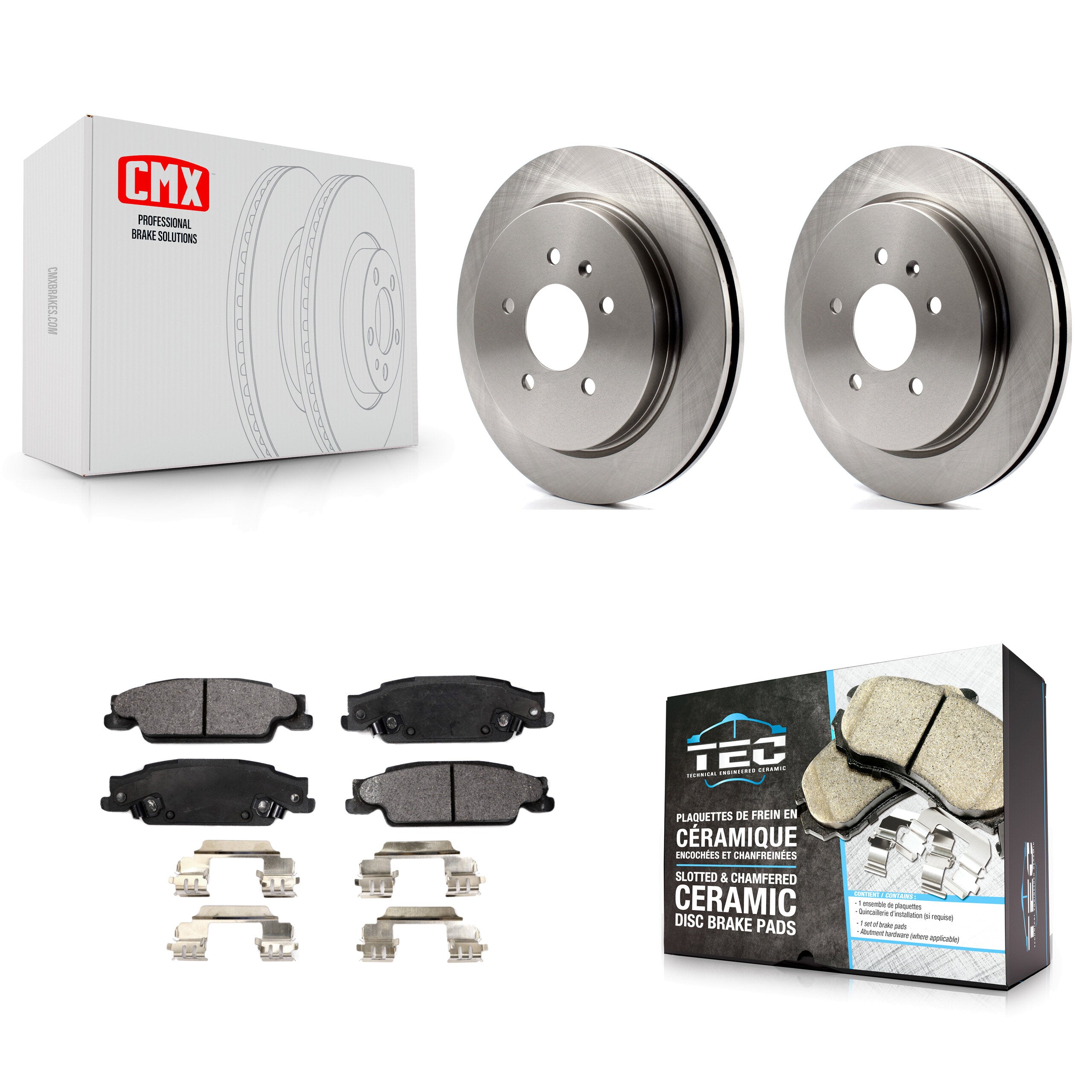 Transit Auto K8T-101644 Disc Brake Kit for 2003-2011 Cadillac CTS, Cadillac STS - Rear product image