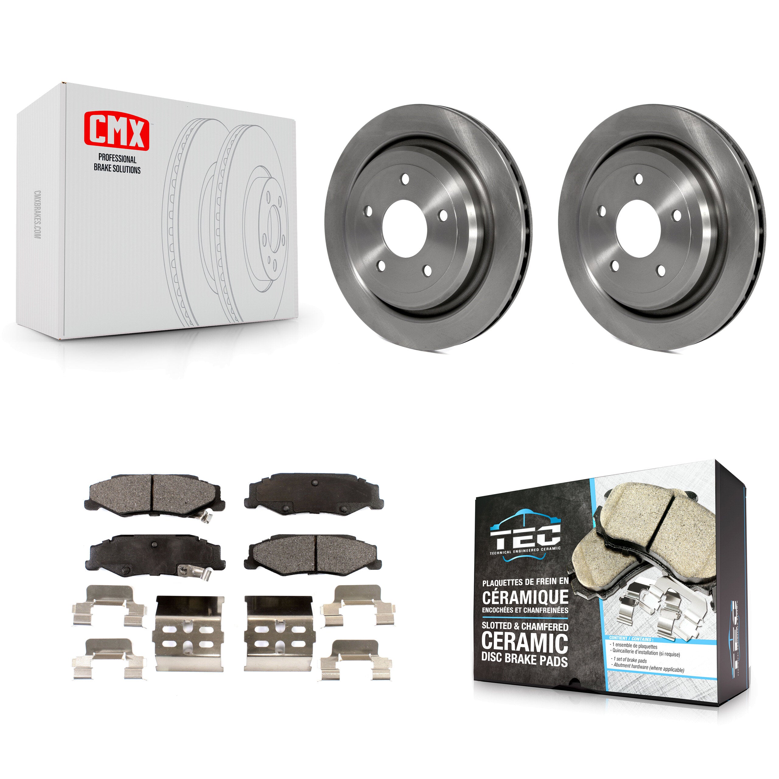Transit Auto K8T-101648 Disc Brake Kit for 2004-2013 Cadillac XLR, Chevrolet Corvette - Rear product image