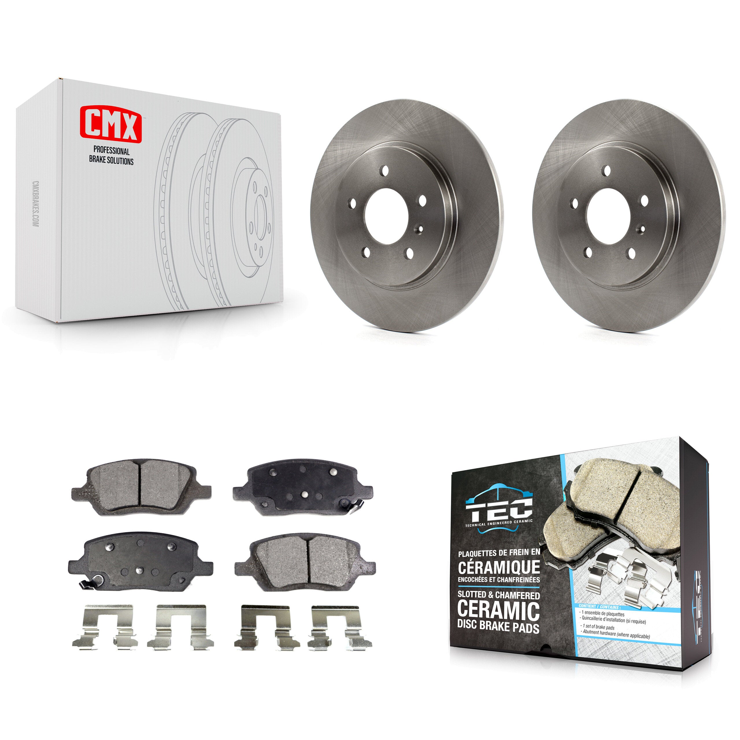 Transit Auto K8T-101651 Disc Brake Kit for 2005 Buick Terraza, Chevrolet Uplander, Pontiac Montana & more - Rear product image