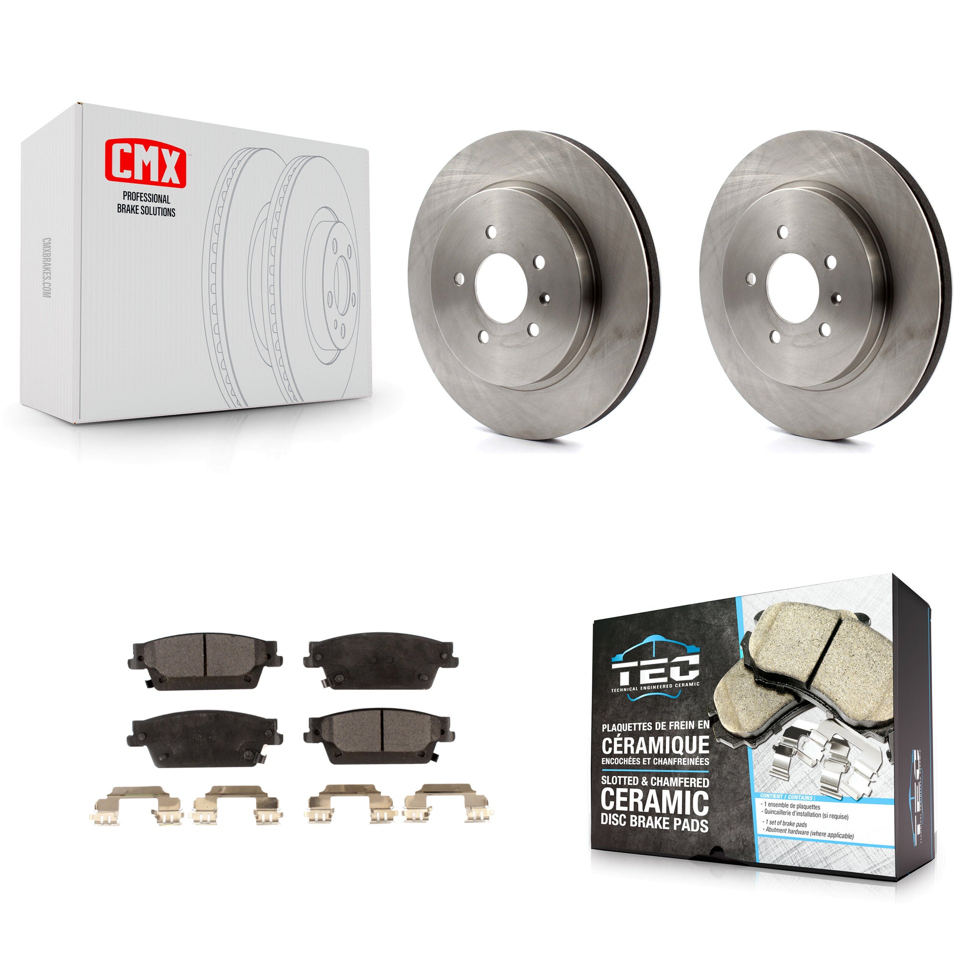 Transit Auto K8T-101654 Disc Brake Kit for 2005-2011 Cadillac CTS, Cadillac STS - Rear product image