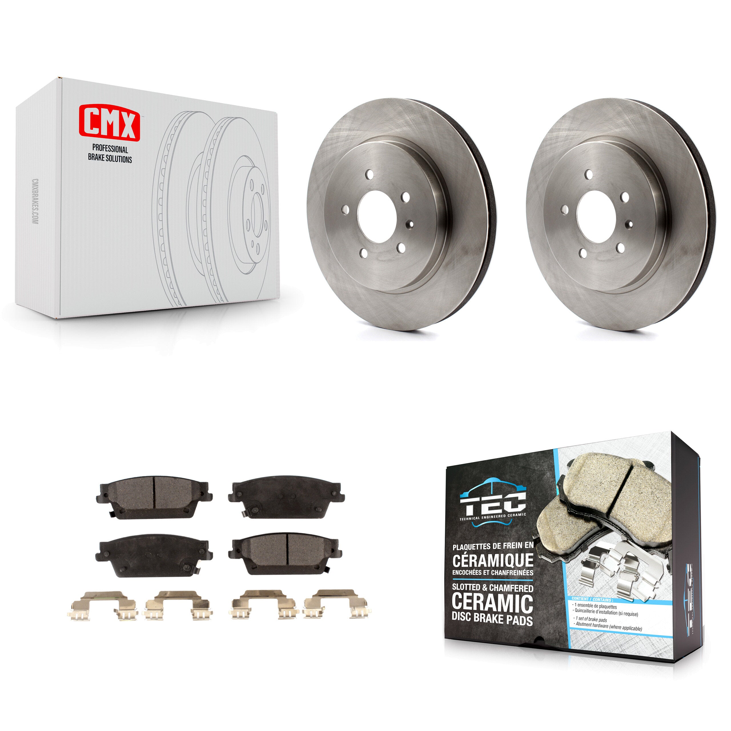 Transit Auto K8T-101654 Disc Brake Kit for 2005-2011 Cadillac CTS, Cadillac STS - Rear product image