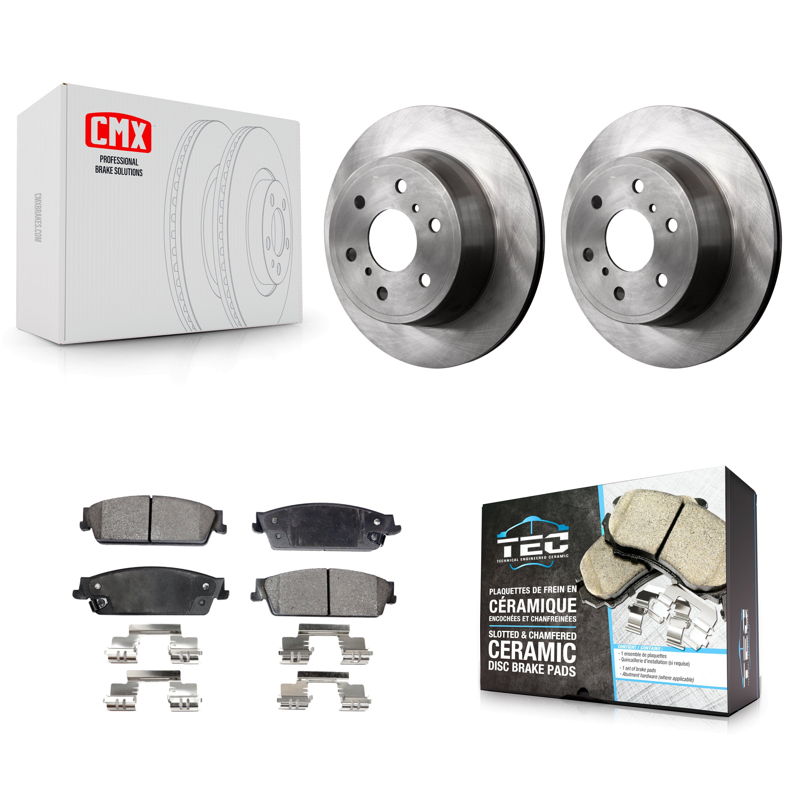 Transit Auto K8T-101661 Disc Brake Kit for 2007-2014 Chevrolet Silverado 1500, Cadillac Escalade, Cadillac Escalade ESV & more - Rear product image