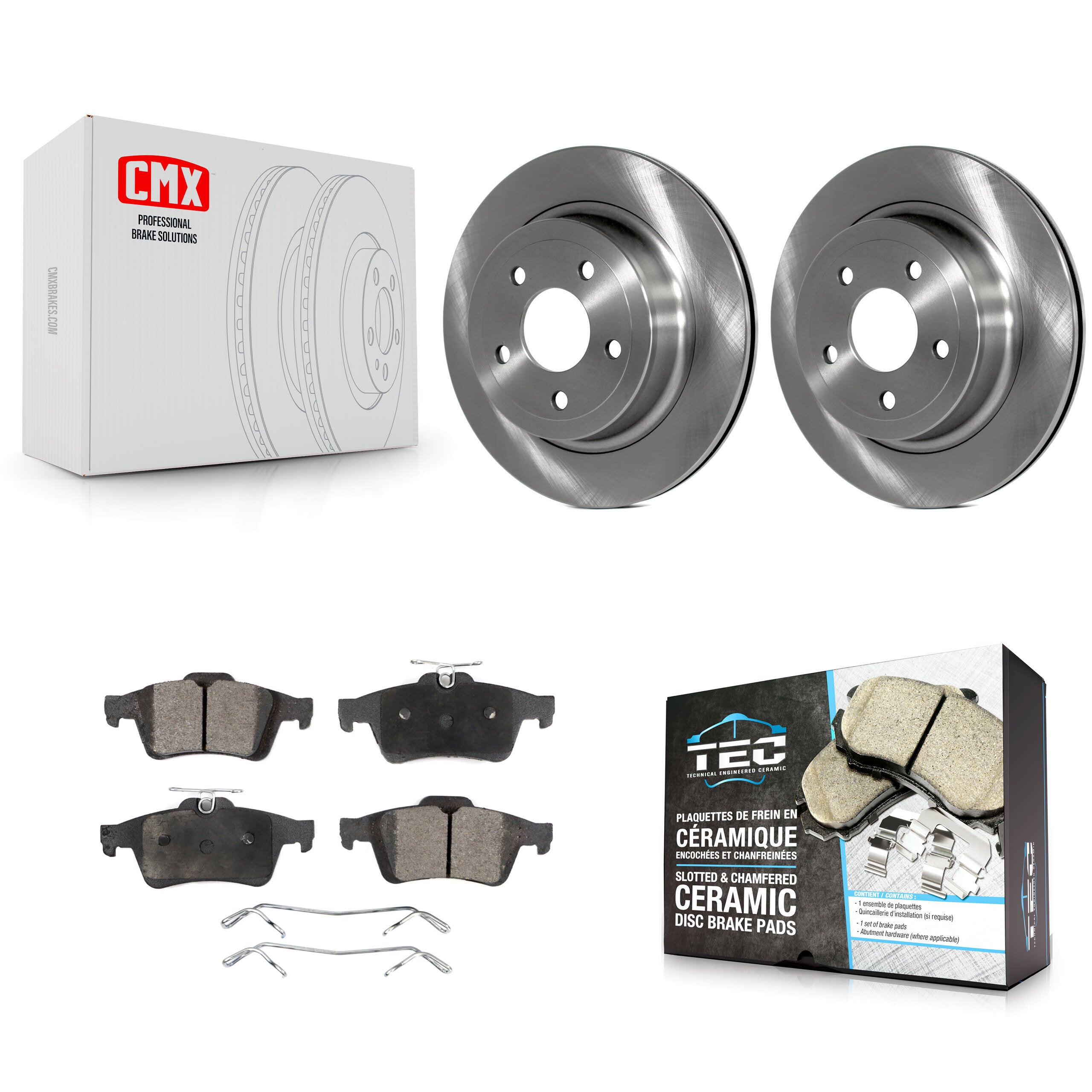 Transit Auto K8T-101672 Disc Brake Kit for 2008-2010 Chevrolet Cobalt - Rear product image