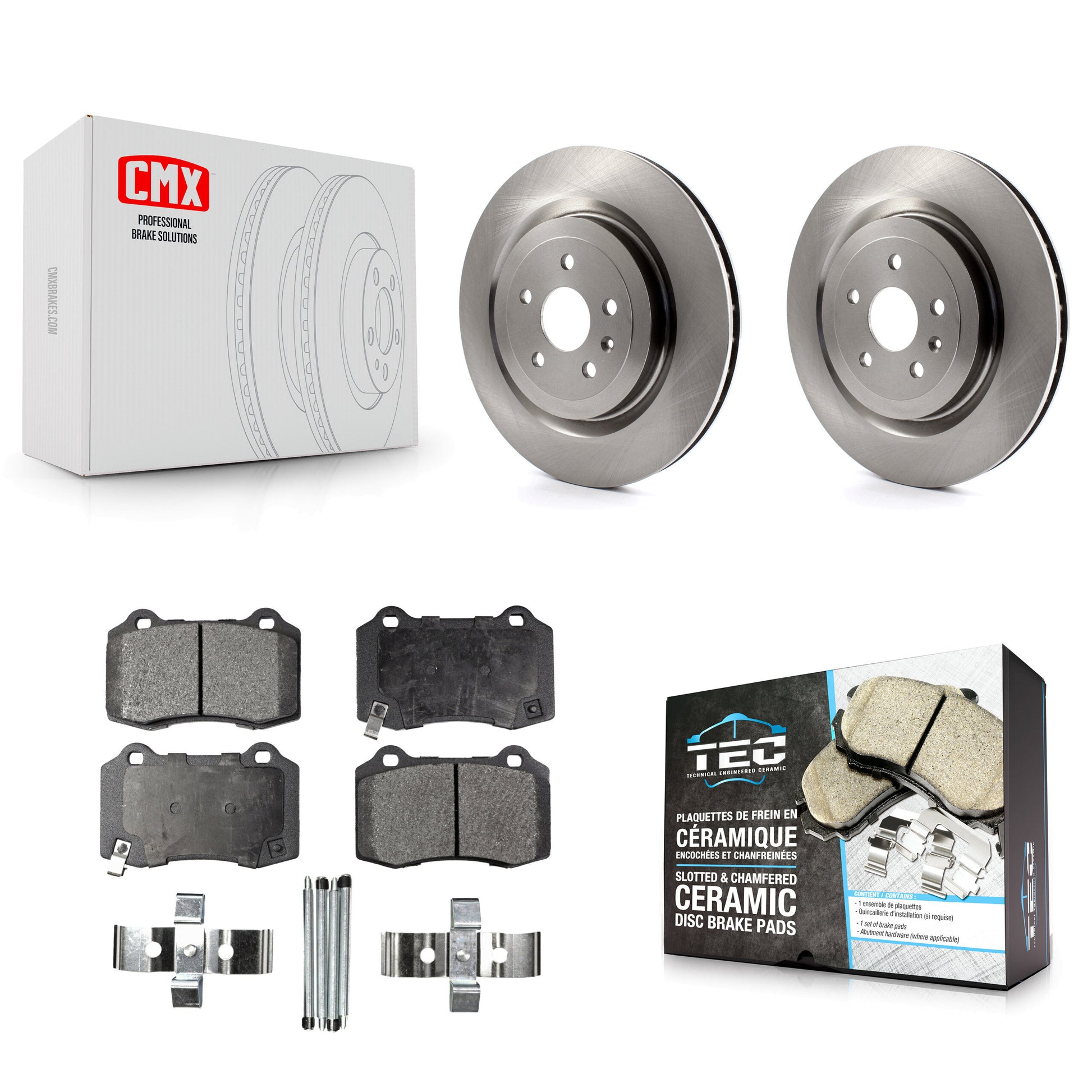 Transit Auto K8T-101673 Disc Brake Kit for 2009-2024 Chevrolet Camaro, Cadillac CTS - Rear product image