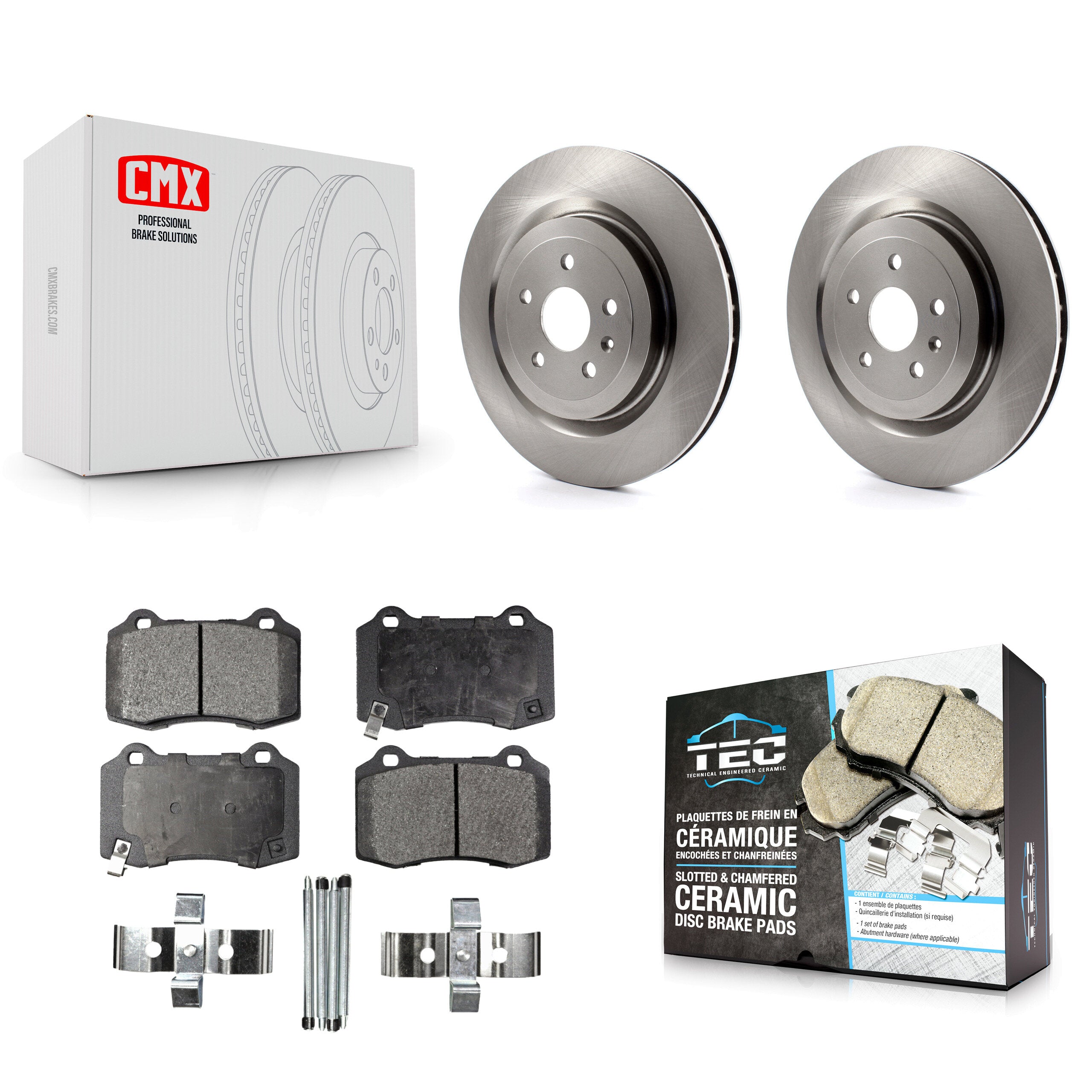 Transit Auto K8T-101673 Disc Brake Kit for 2009-2024 Chevrolet Camaro, Cadillac CTS - Rear product image
