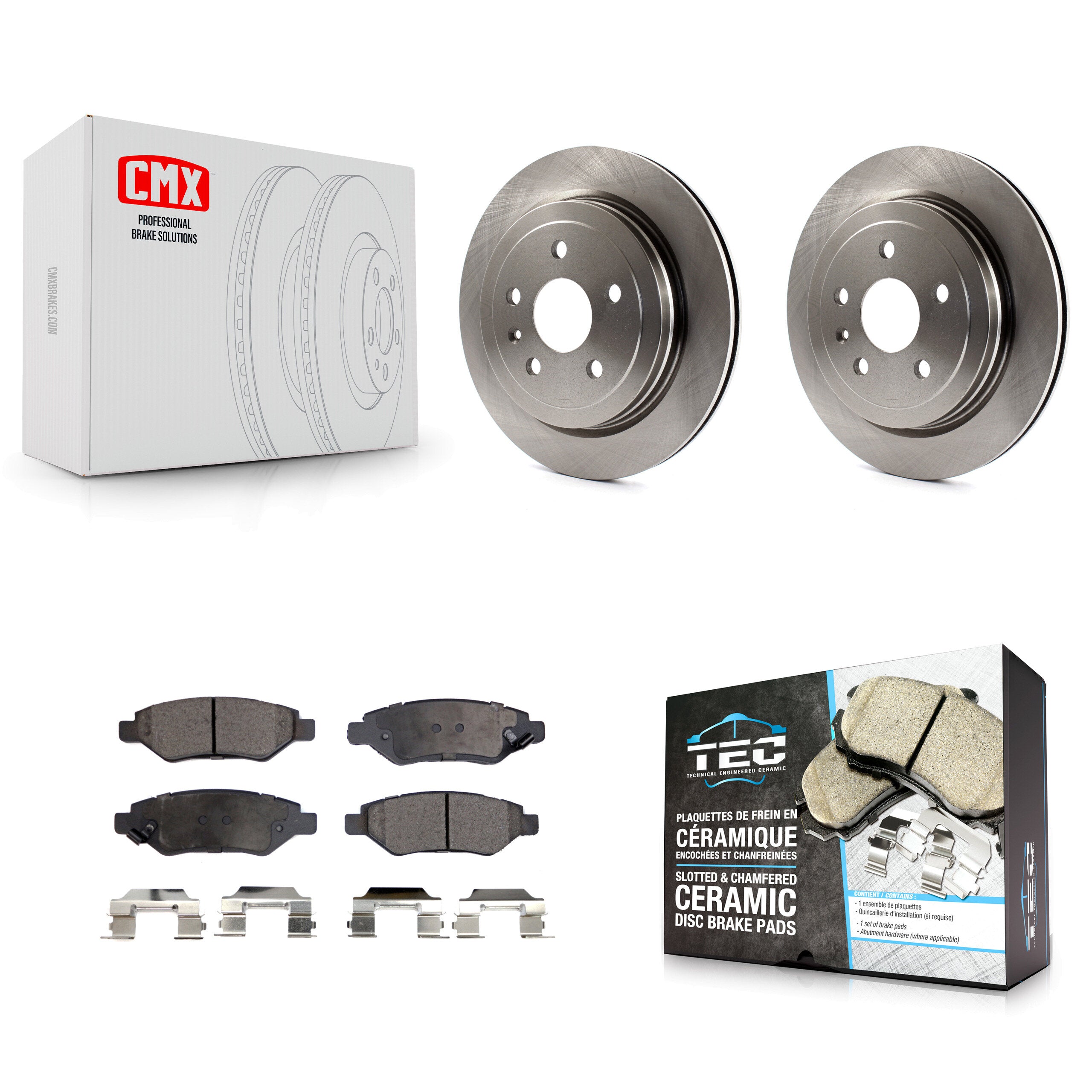 Transit Auto K8T-101679 Disc Brake Kit for 2008-2015 Cadillac CTS, Chevrolet Camaro - Rear product image