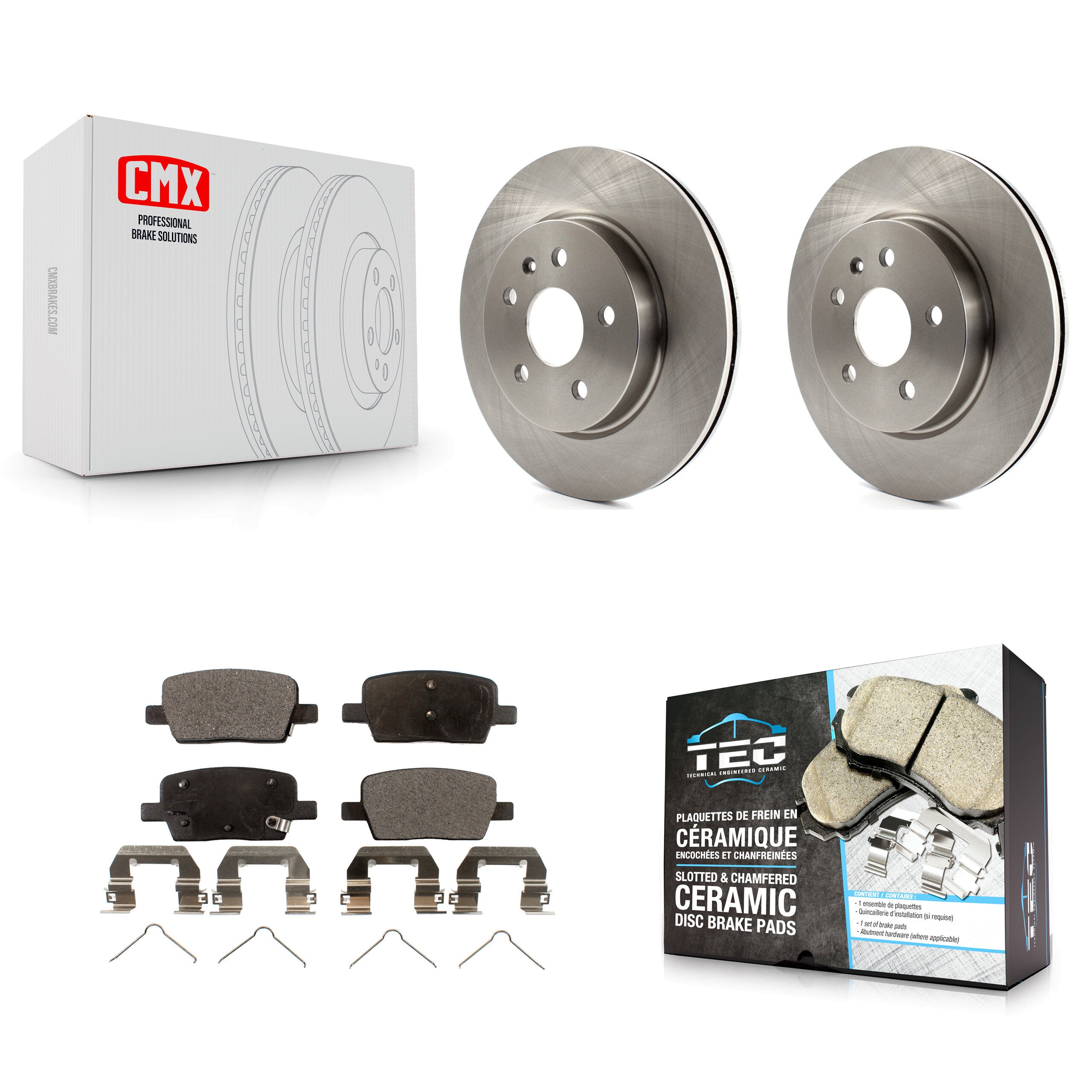 Transit Auto K8T-101686 Disc Brake Kit for 2016-2022 Chevrolet Camaro, Cadillac CT6 - Rear product image
