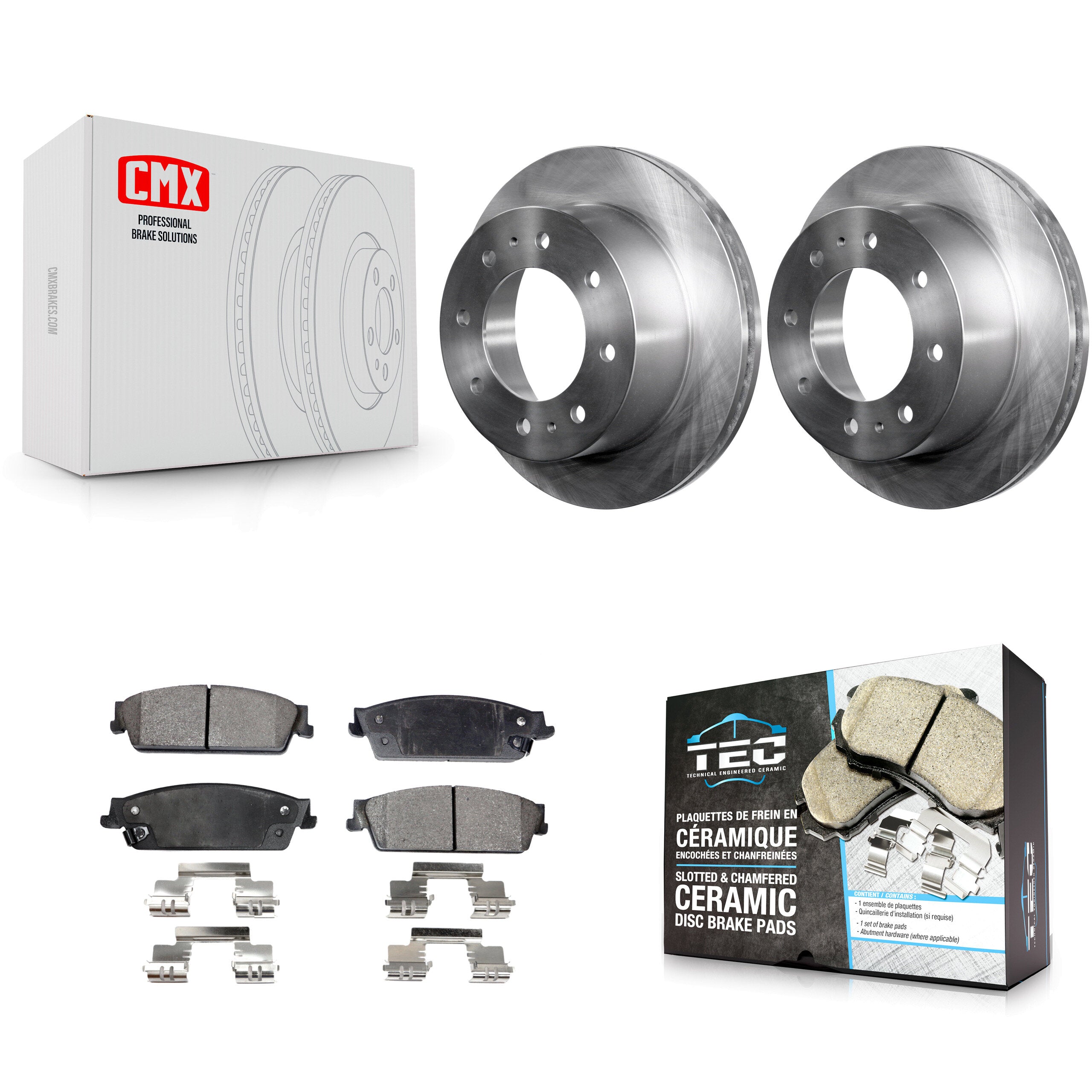 Transit Auto K8T-101688 Disc Brake Kit for 2011 Chevrolet Silverado 1500 - Rear product image
