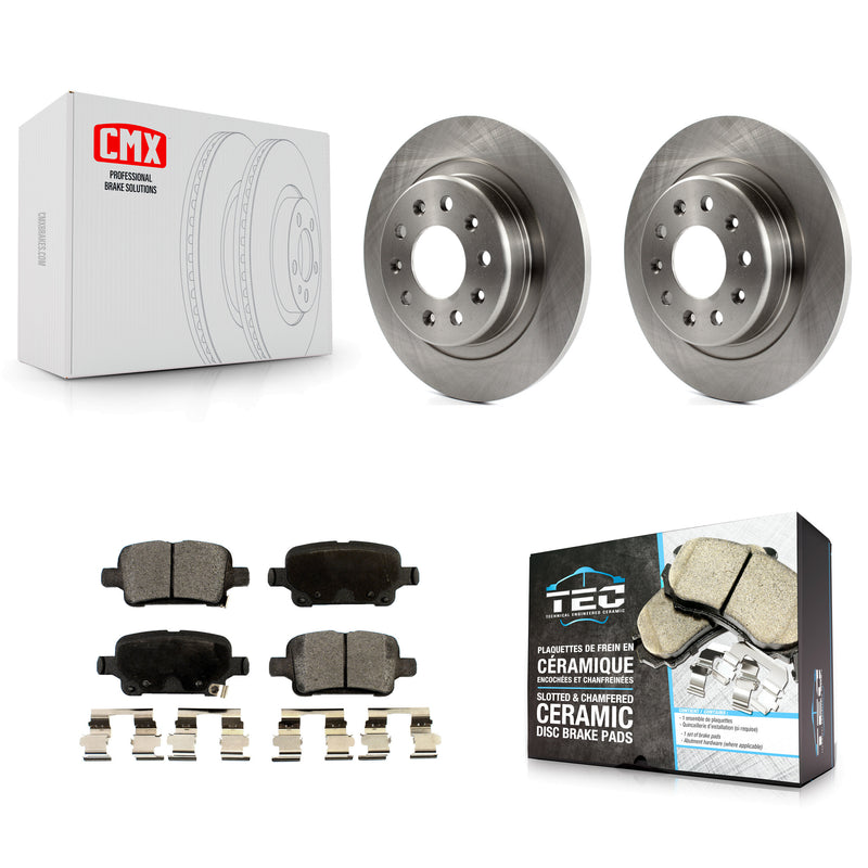 Transit Auto K8T-101694 Disc Brake Kit for 2016-2020 Buick Regal Sportback, Buick Regal TourX, Chevrolet Equinox & more - Rear product image