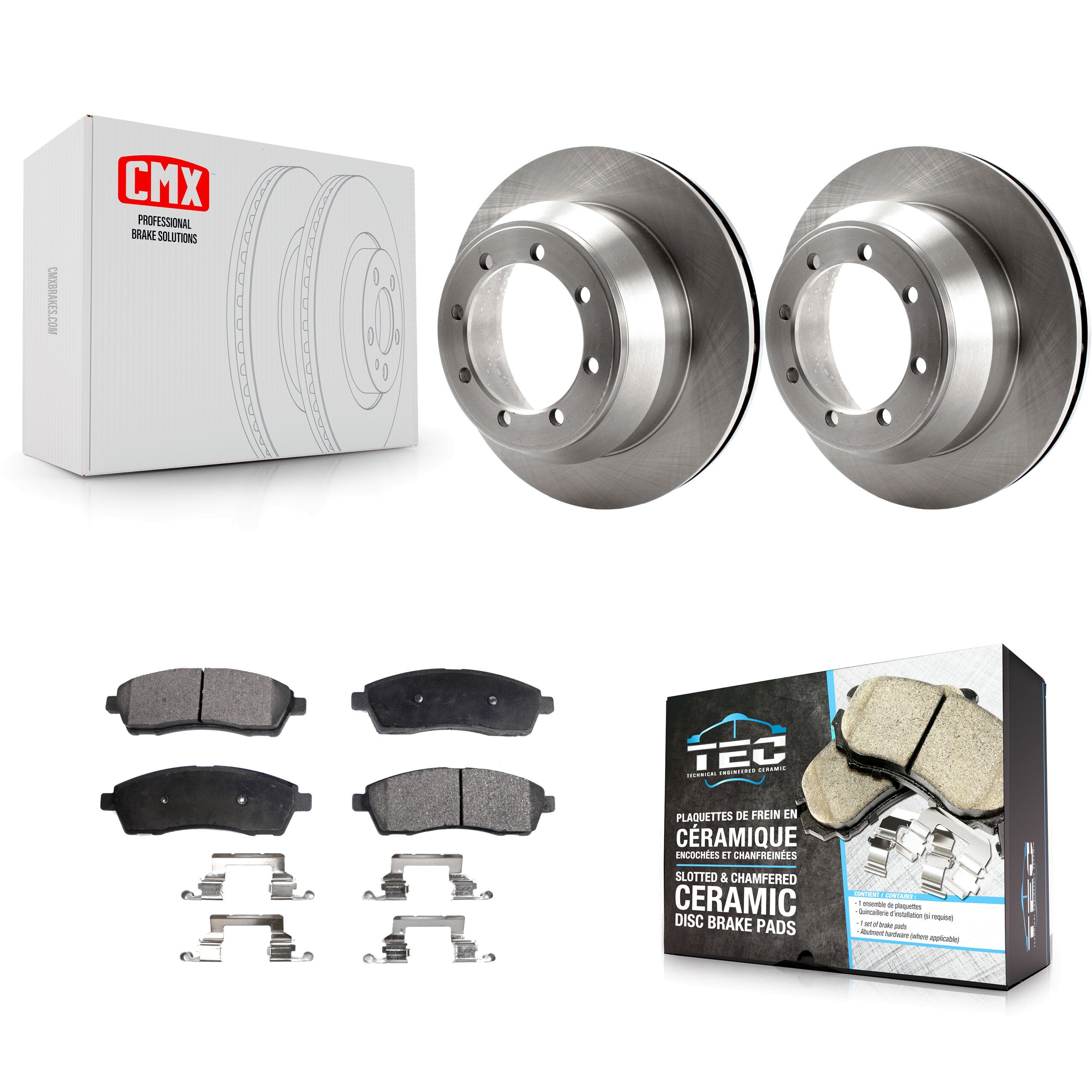 Transit Auto K8T-101708 Disc Brake Kit for 1999-2004 Ford F-350 Super Duty - Rear product image
