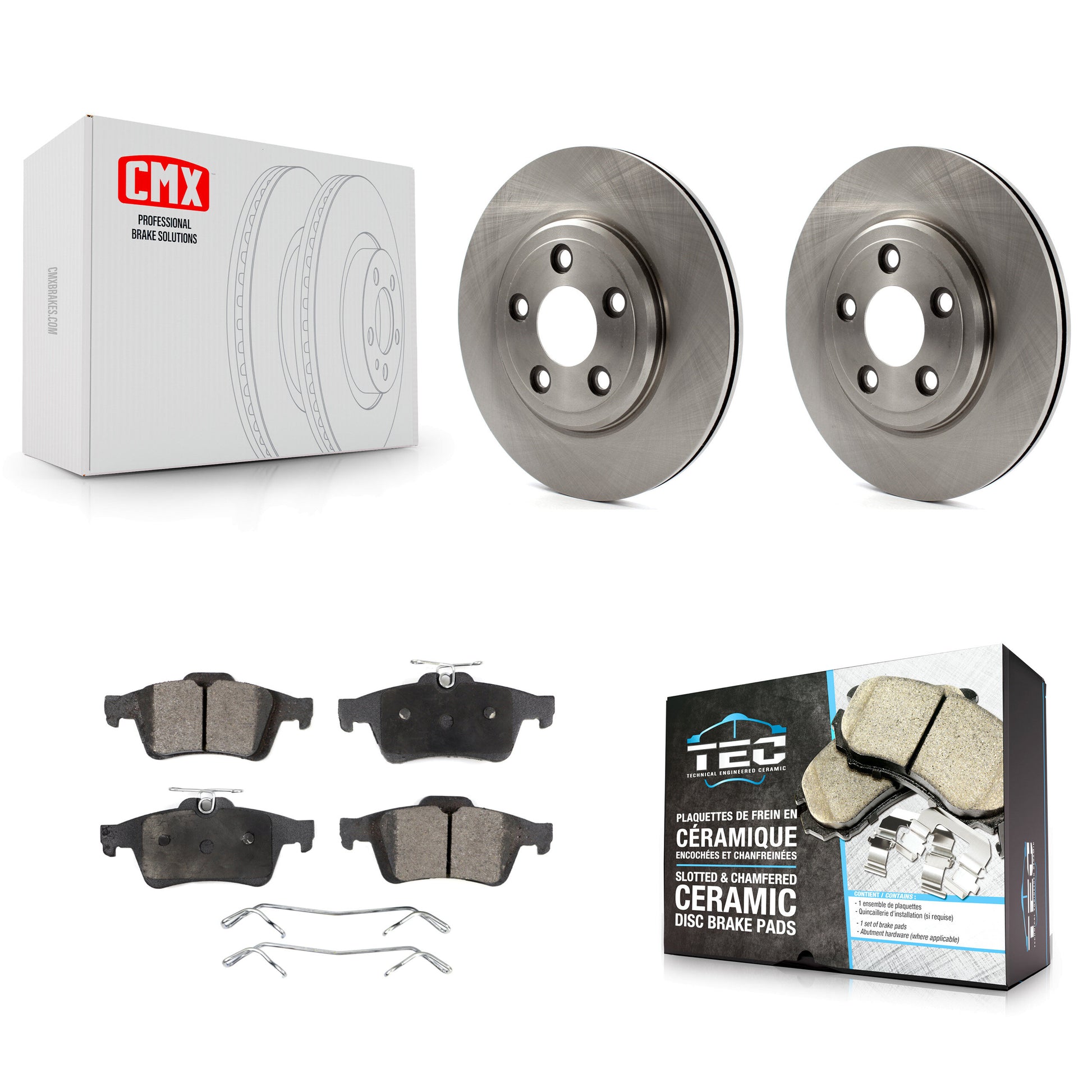 Transit Auto K8T-101710 Disc Brake Kit for 2005-2006 Jaguar XJ8, Jaguar Vanden Plas - Rear product image