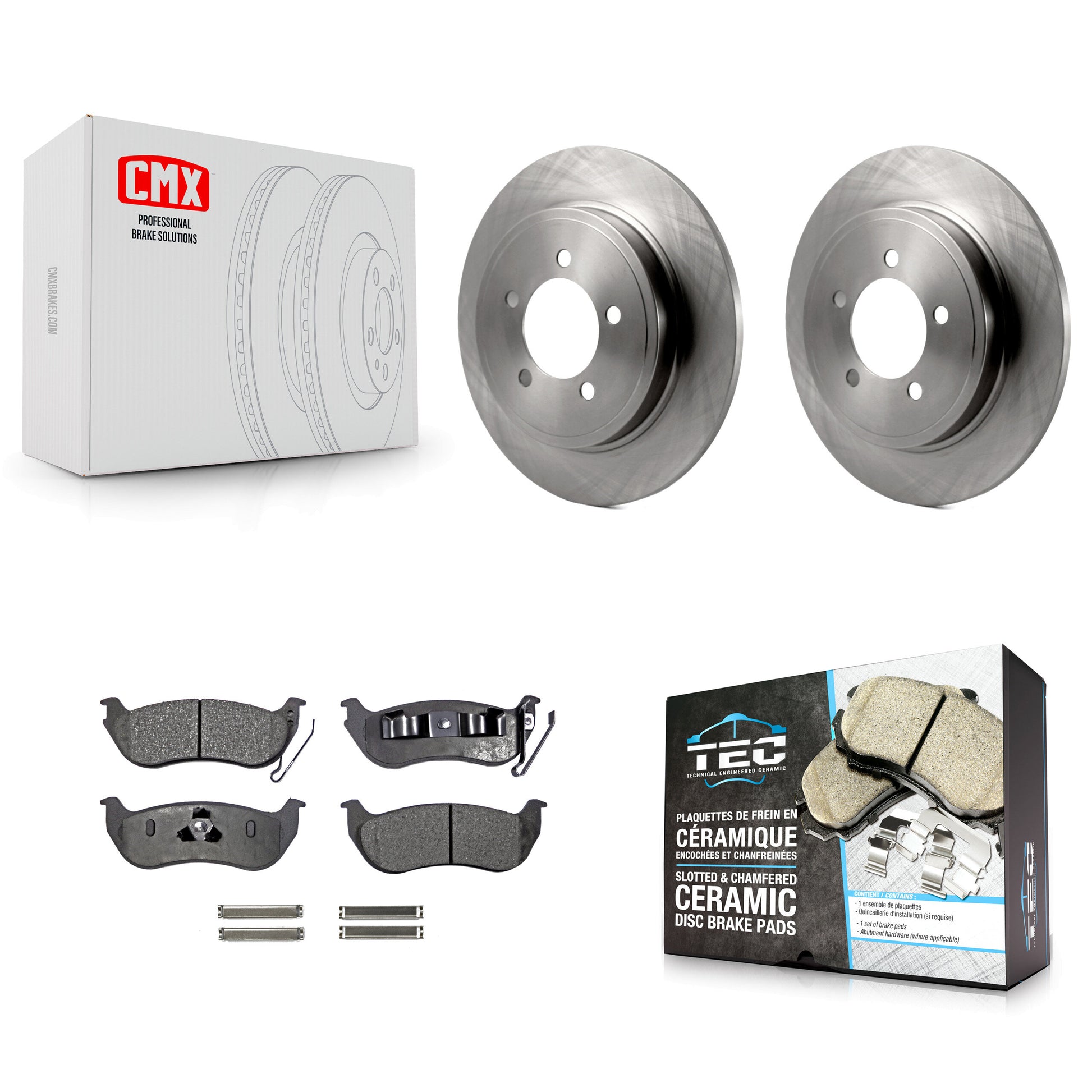 Transit Auto K8T-101713 Disc Brake Kit for 2006-2010 Ford Explorer Sport Trac, Ford Explorer, Mercury Mountaineer - Rear product image