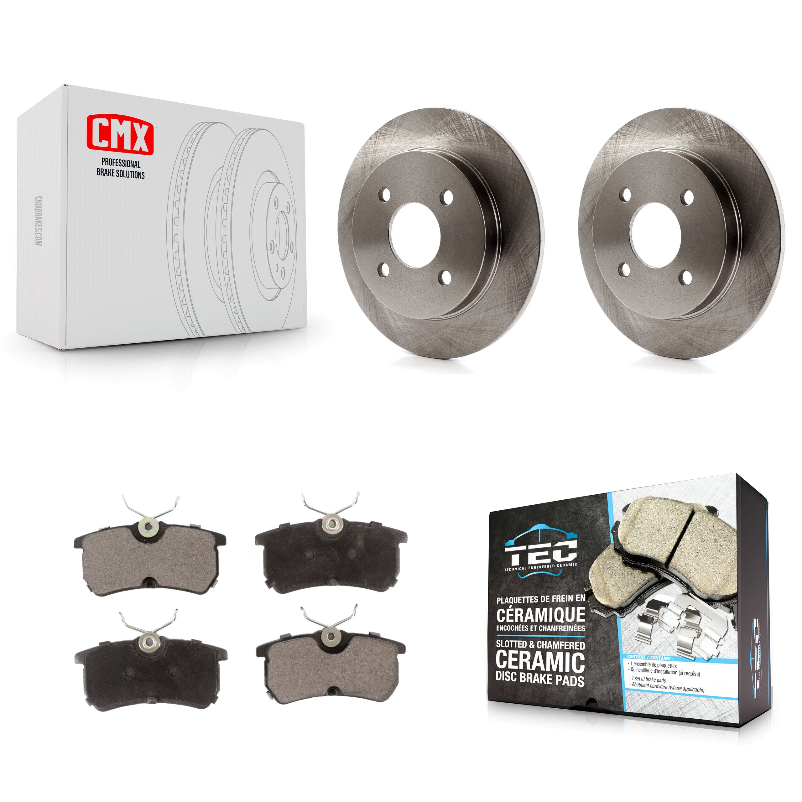 Transit Auto K8T-101714 Disc Brake Kit for 2000-2019 Ford Fiesta, Ford Focus - Rear product image