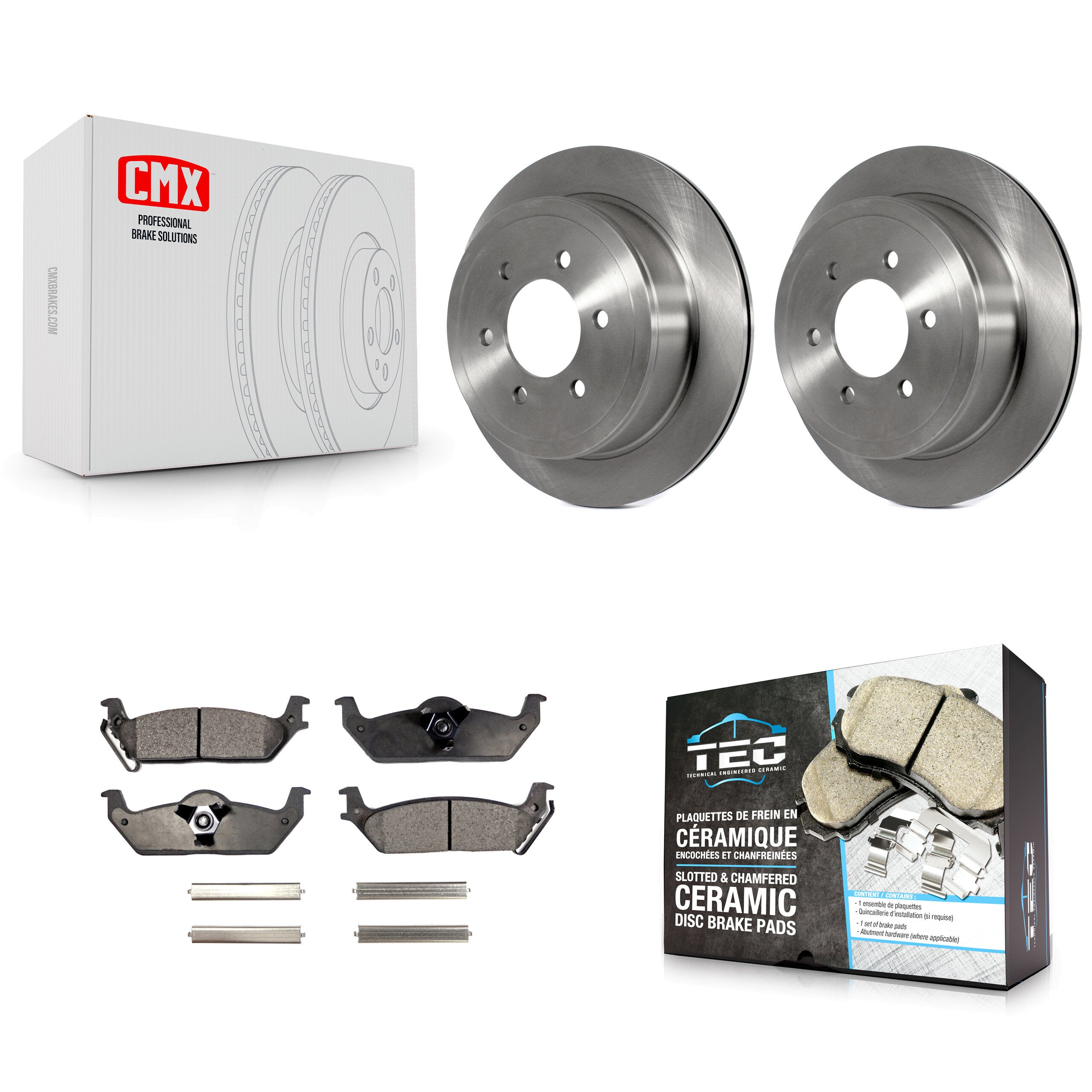 Transit Auto K8T-101720 Disc Brake Kit for 2004-2011 Lincoln Mark LT, Ford F-150 - Rear product image