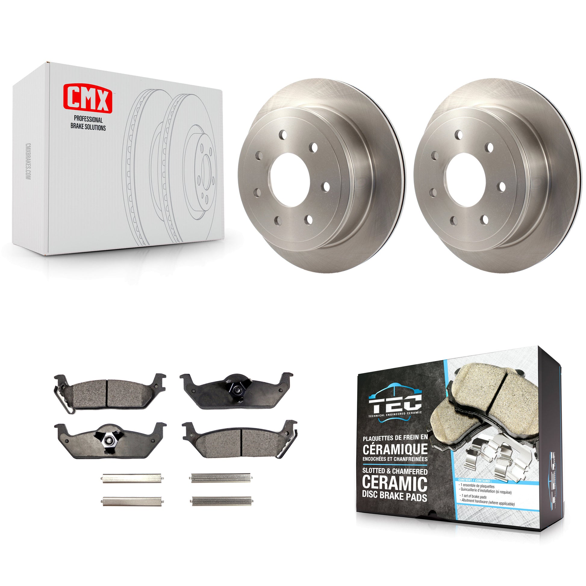 Transit Auto K8T-101721 Disc Brake Kit for 2004-2011 Lincoln Mark LT, Ford F-150 - Rear product image