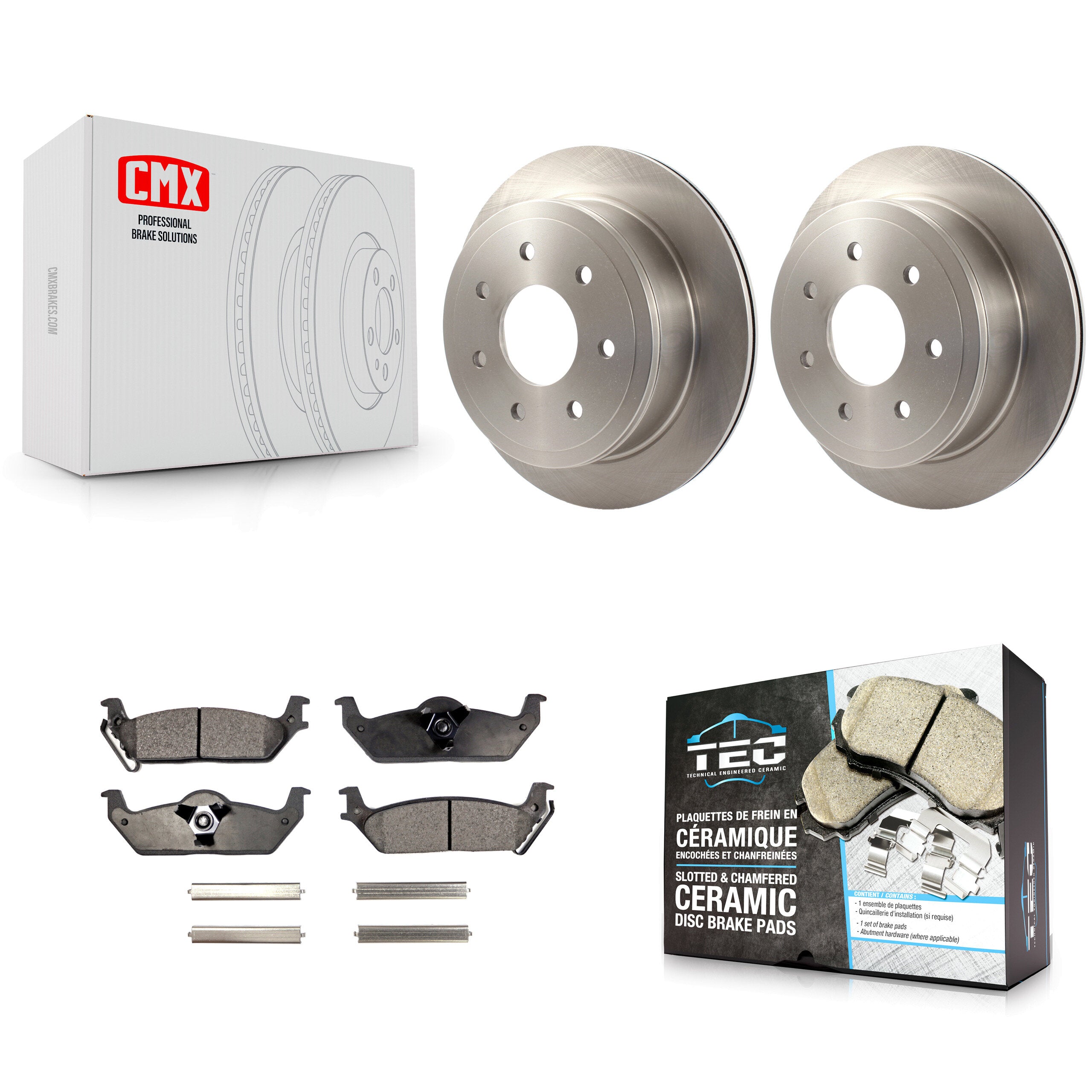 Transit Auto K8T-101721 Disc Brake Kit for 2004-2011 Lincoln Mark LT, Ford F-150 - Rear product image
