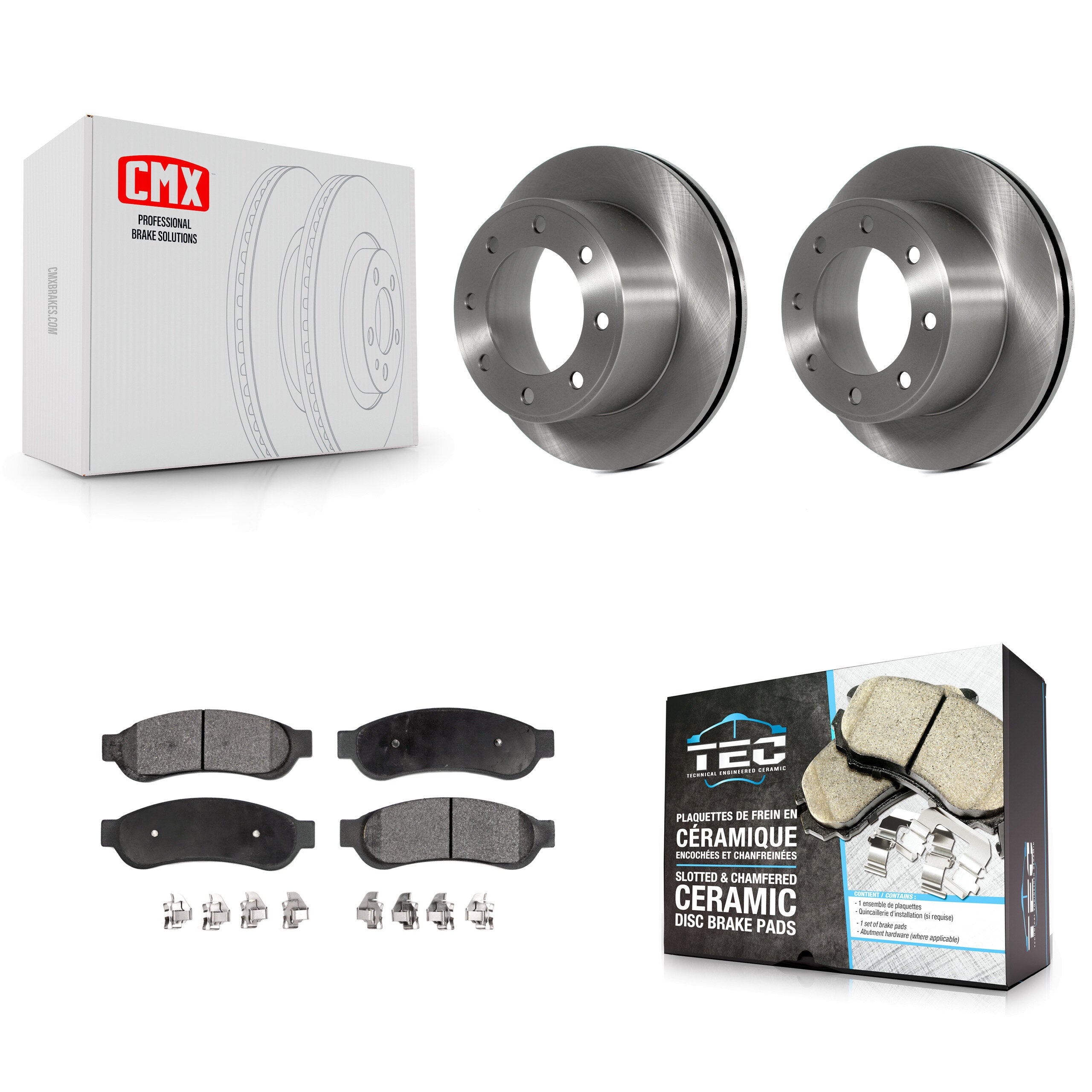 Transit Auto K8T-101737 Disc Brake Kit for 2008-2012 Ford F-350 Super Duty, Ford F-250 Super Duty - Rear product image