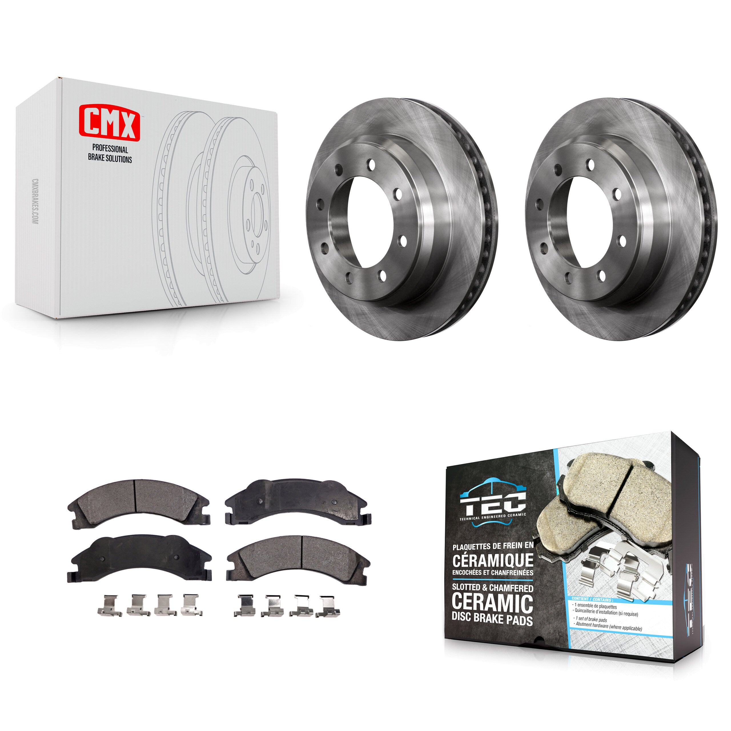 Transit Auto K8T-101740 Disc Brake Kit for 2008-2023 Ford E-350 Super Duty, Ford E-150, Ford E-150 Econoline & more - Rear product image