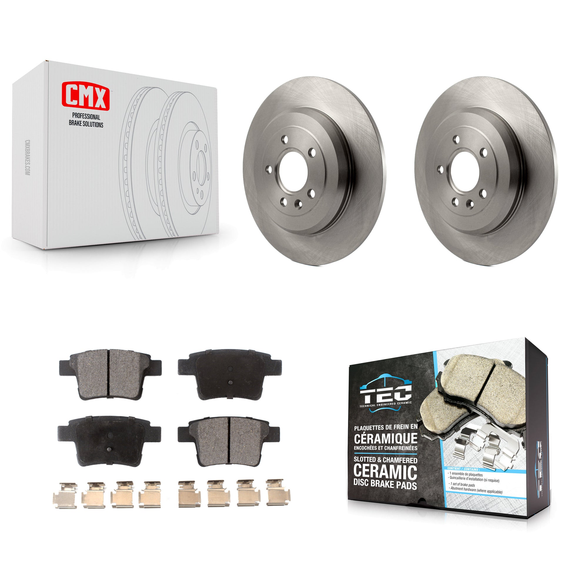 Transit Auto K8T-101742 Disc Brake Kit for 2005-2009 Ford Taurus, Ford Taurus X, Mercury Sable & more - Rear product image