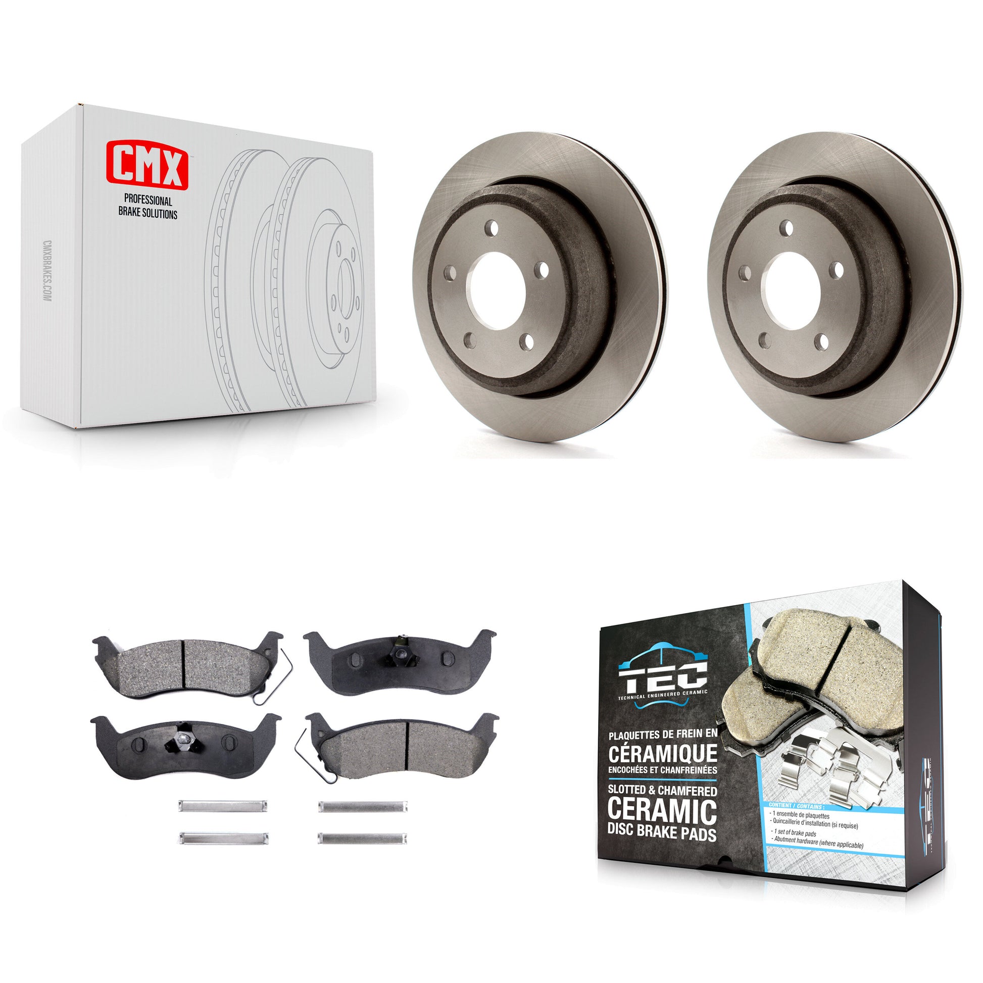 Transit Auto K8T-101746 Disc Brake Kit for 2010-2011 Ford Ranger, Mazda B2300, Mazda B4000 - Rear product image